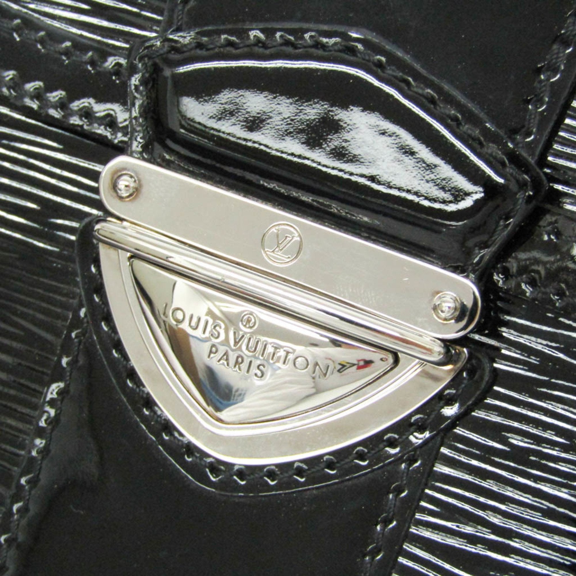 Louis Vuitton Epi Electric Noir Patent Leather Shoulder Bag (Pre-Owned)