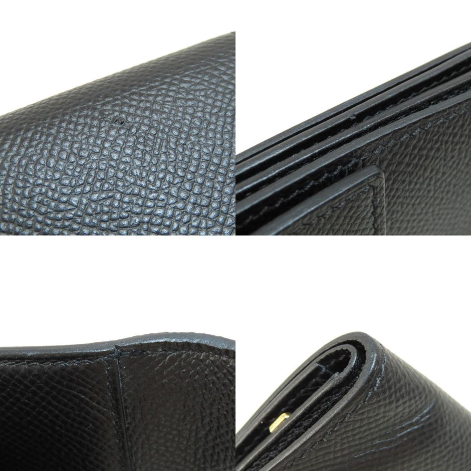 Hermes Black Epsom Leather Wallet (Bi-Fold) (Pre-Owned)