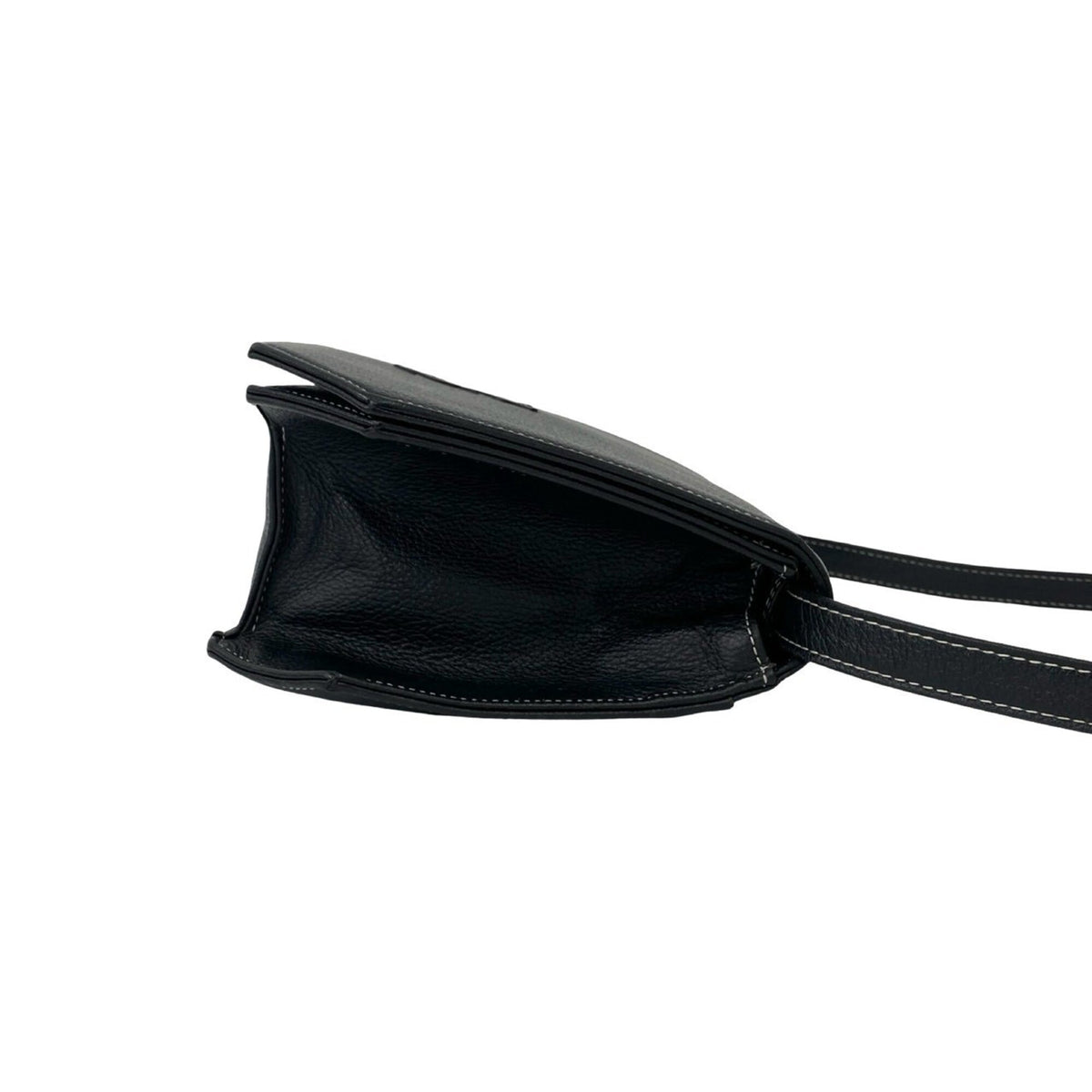 Yves Saint Laurent Black Leather Pochette Shoulder Bag (Pre-Owned)