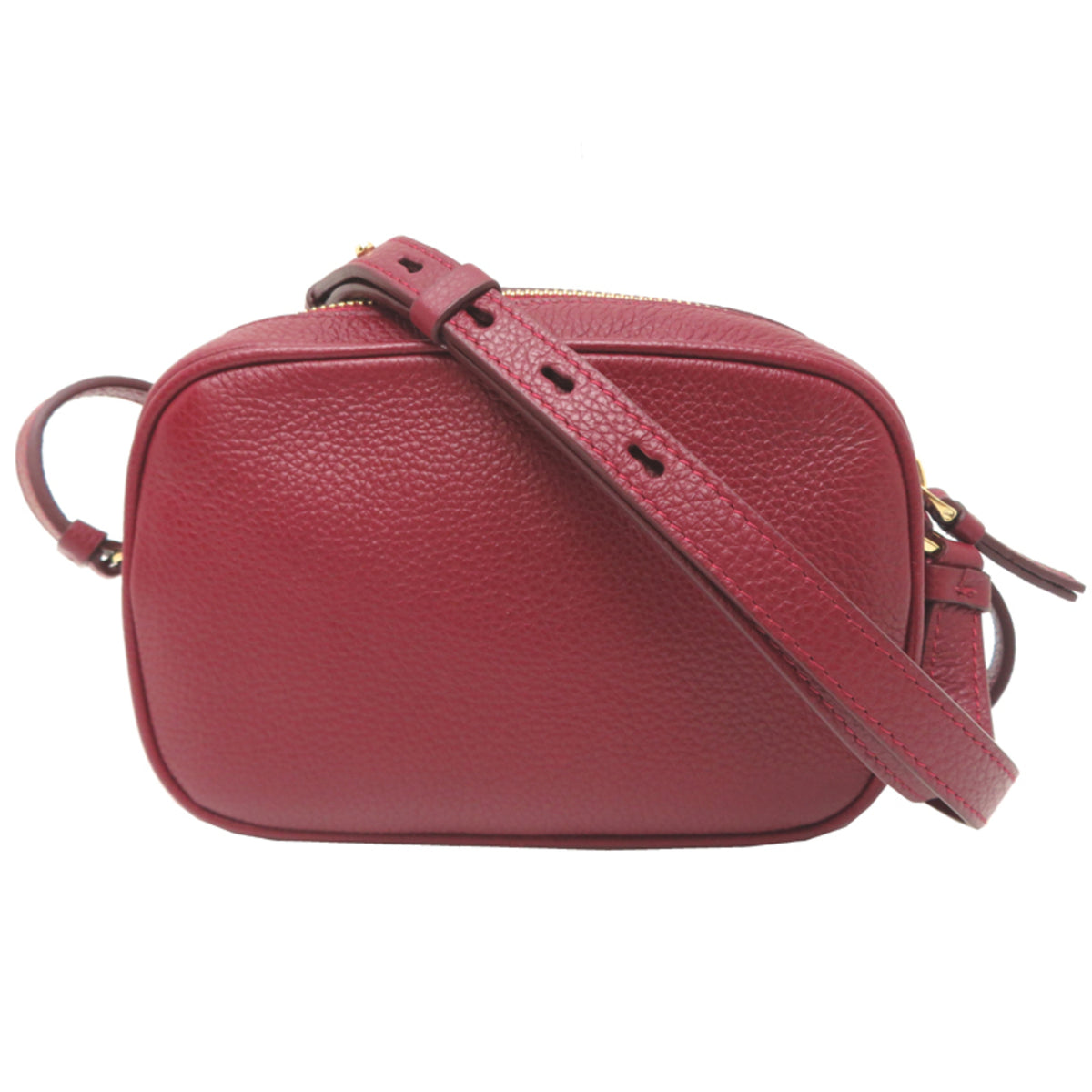 Salvatore Ferragamo Red Color Leather Shoulder Bag (Pre-Owned)