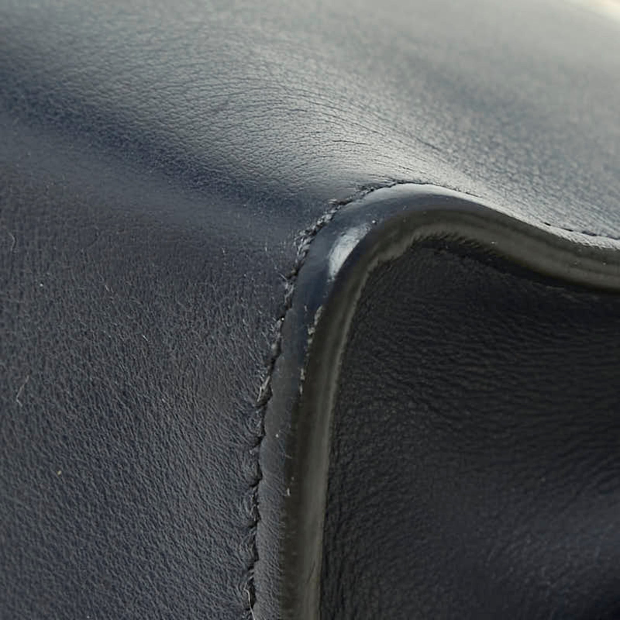 Prada Multi-Color Navy Leather Shoulder Bag (Pre-Owned)