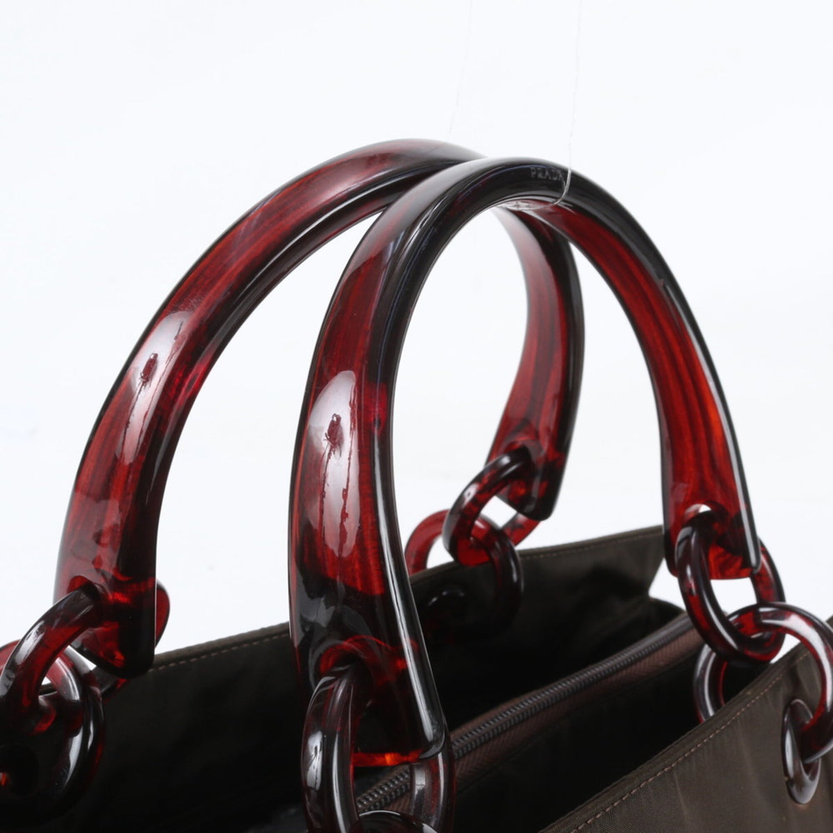 Prada Brown Handbag Shoulder Bag Tote Bag (Pre-Owned)