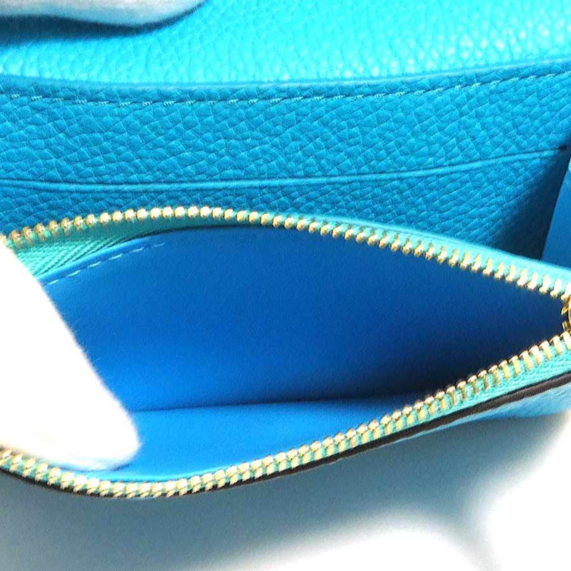 Louis Vuitton Turquoise Monogram Empreinte Coin Purse/Coin Case (Pre-Owned)