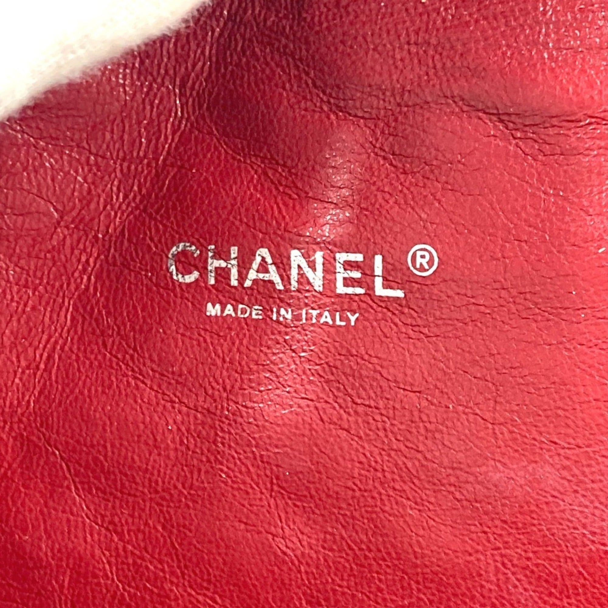 Chanel Black Patent Leather Clutch Bag Pouch (Pre-Owned)
