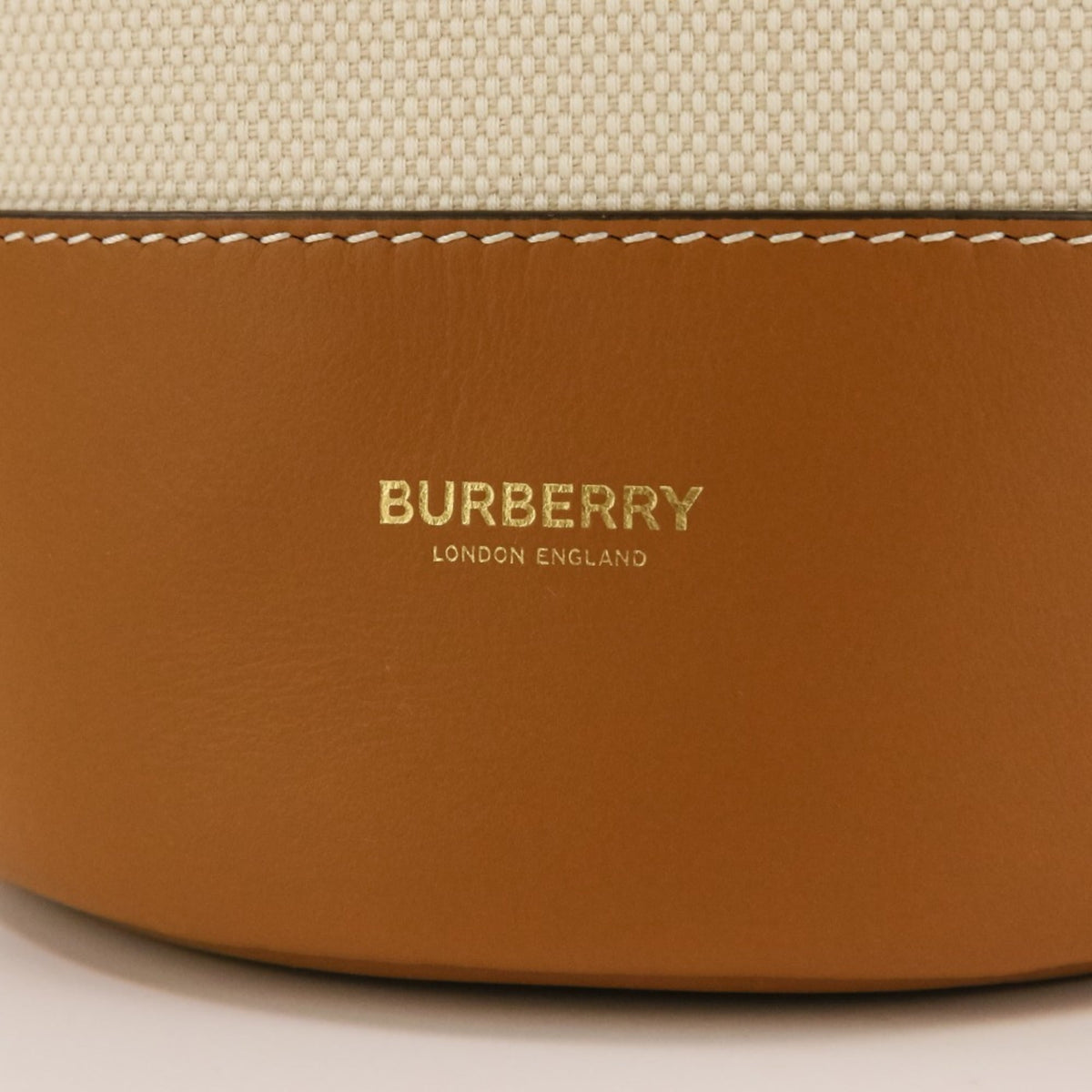 Burberry Brown Canvas Leather Shoulder Bag (Pre-Owned)