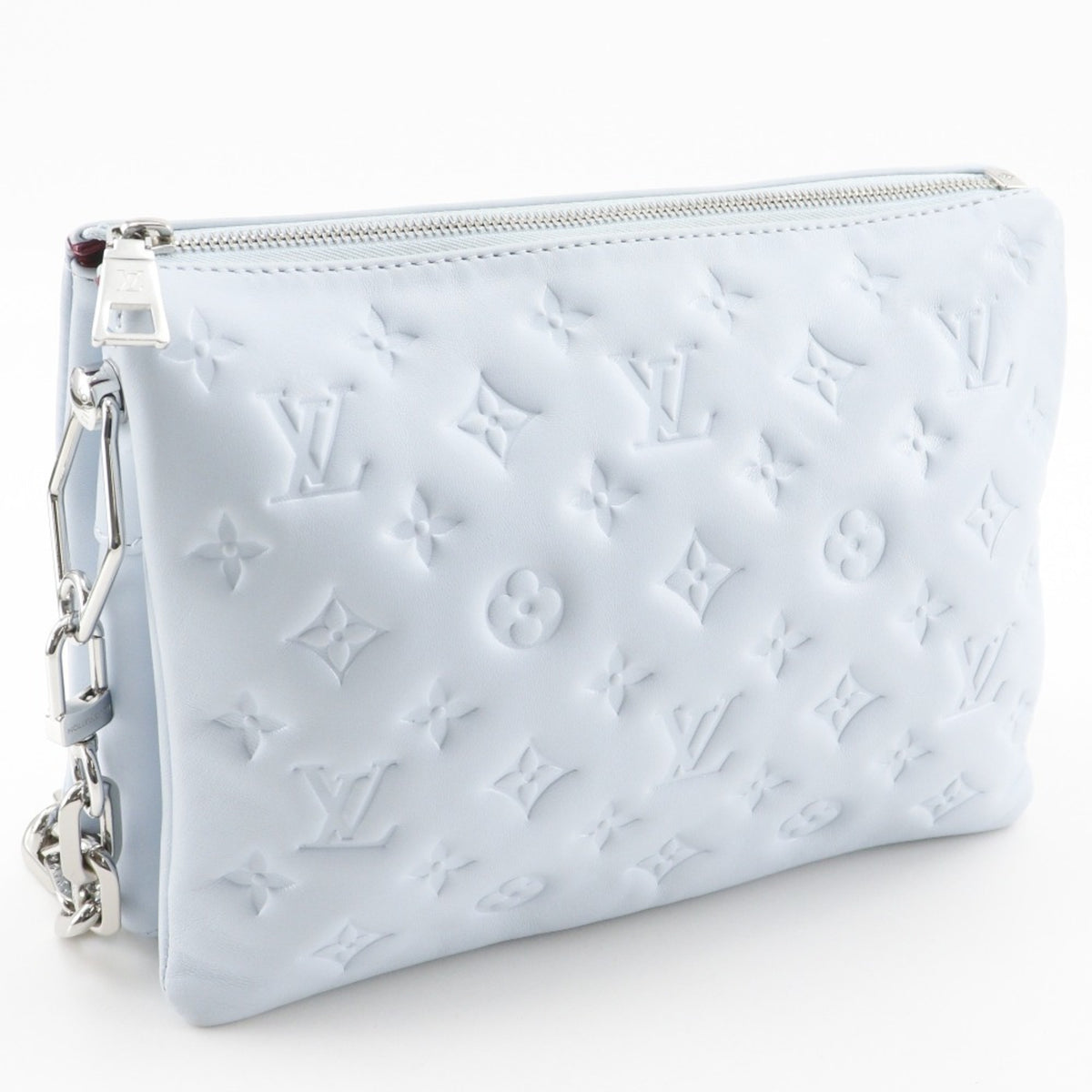 Louis Vuitton Light Blue Monogram Shoulder Bag (Pre-Owned)
