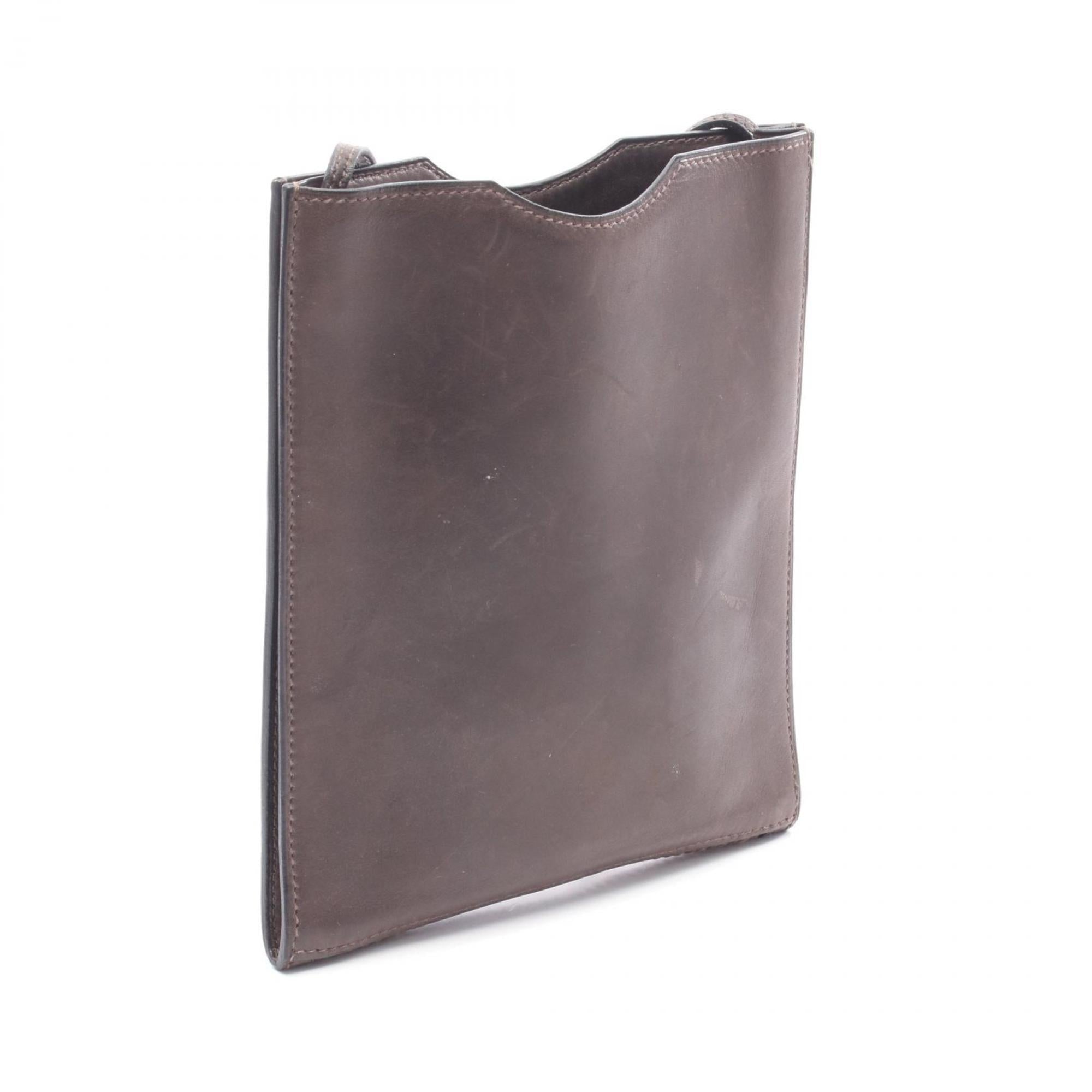 Hermes Brown Barenia Leather Leather Shoulder Bag (Pre-Owned)