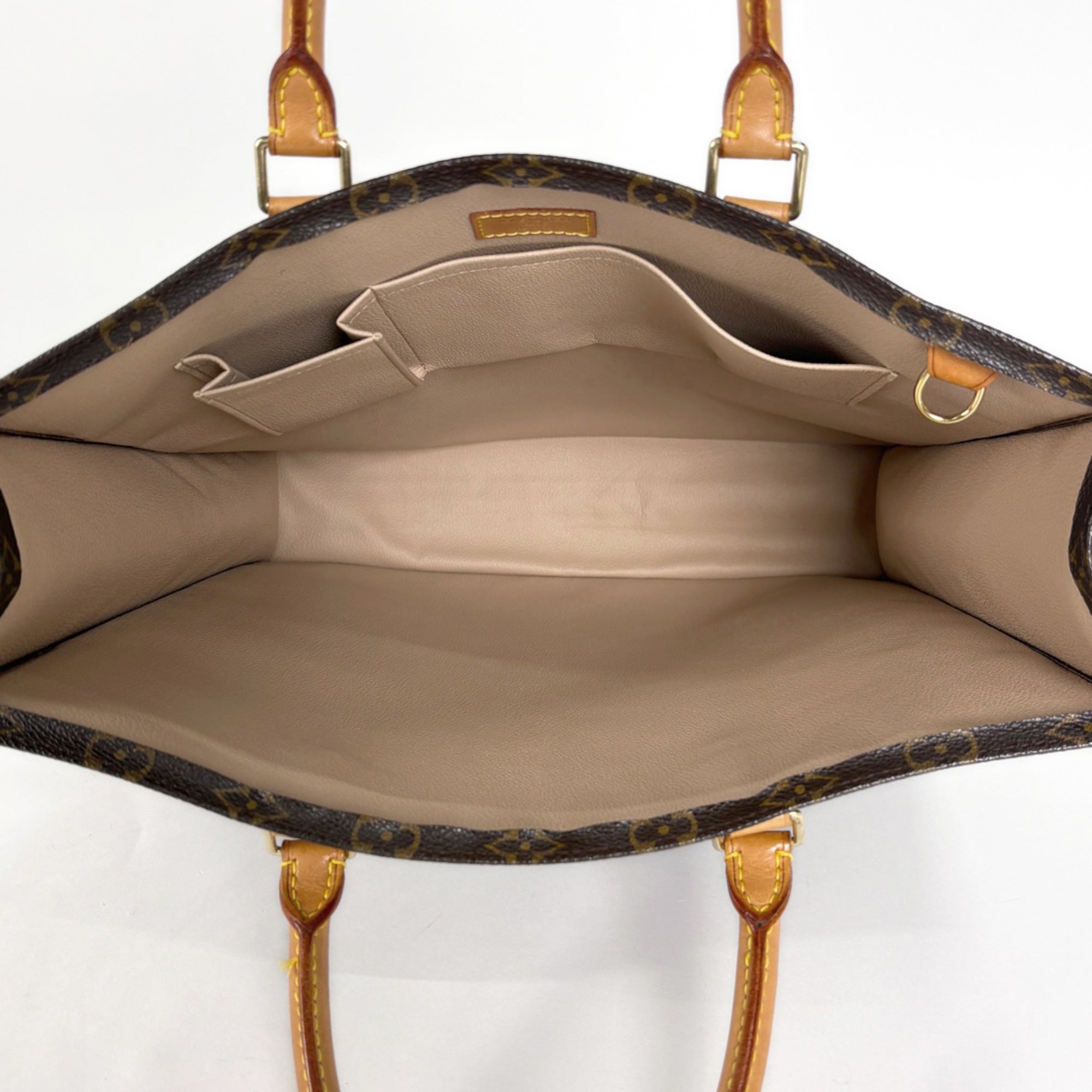Louis Vuitton Brown Monogram Handbag Tote Bag (Pre-Owned)