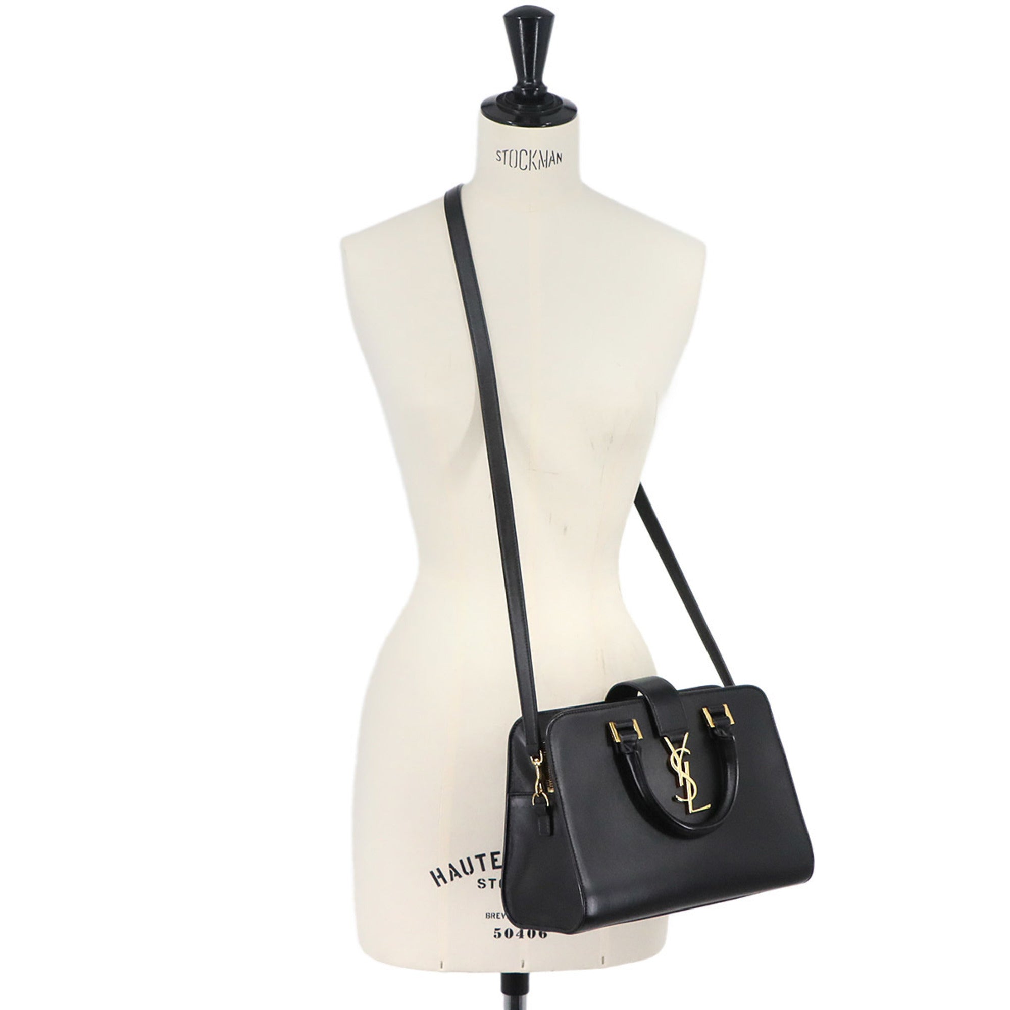 Saint Laurent Black Leather Handbag (Pre-Owned)
