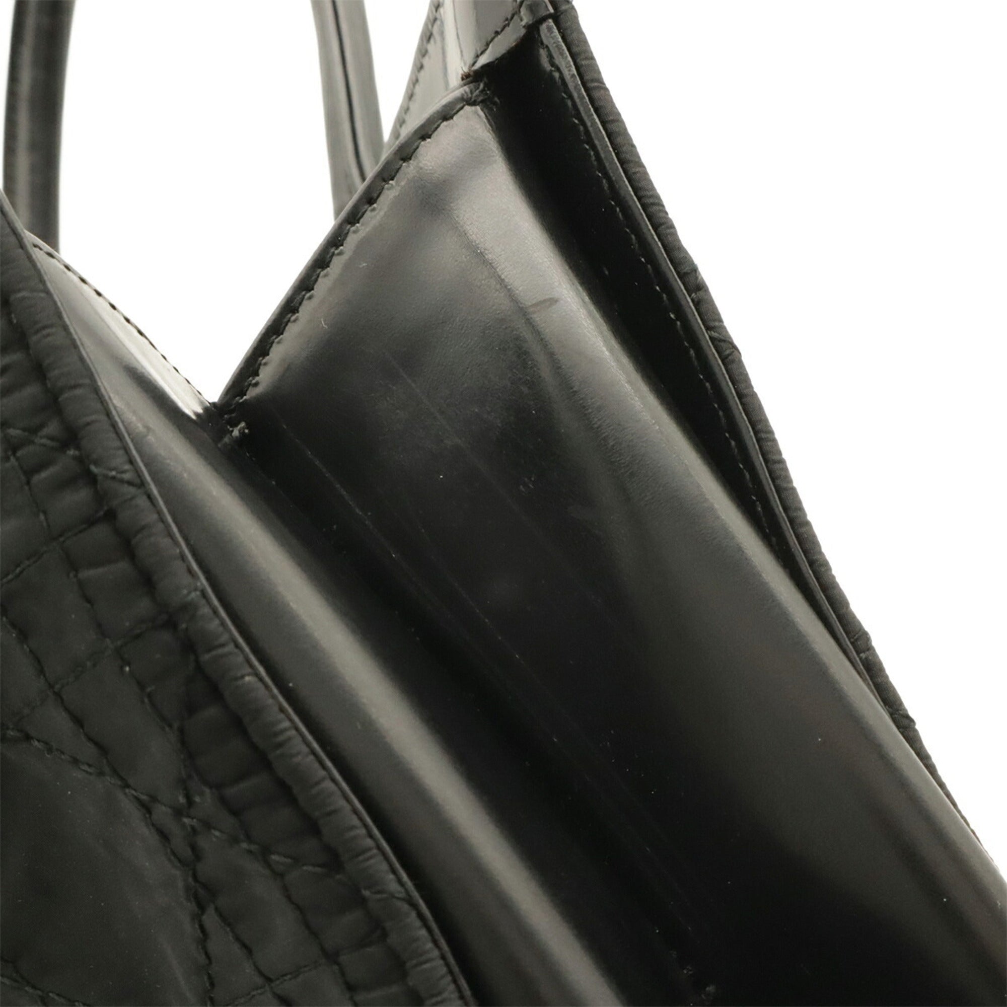 Christian Dior Black Nylon Handbag Tote Bag (Pre-Owned)