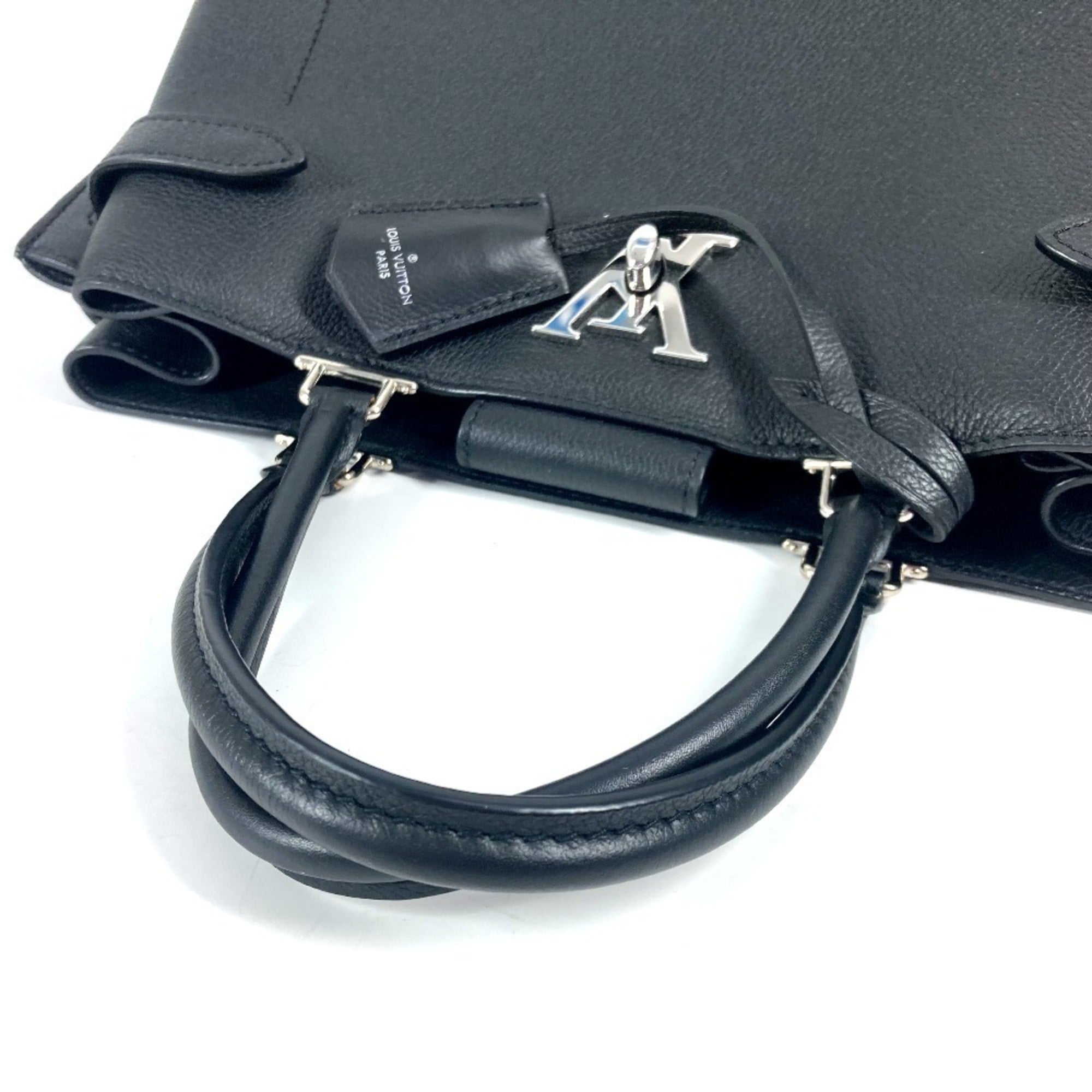Louis Vuitton Black Cuir Ombre Leather Handbag Shoulder Bag Tote Bag (Pre-Owned)