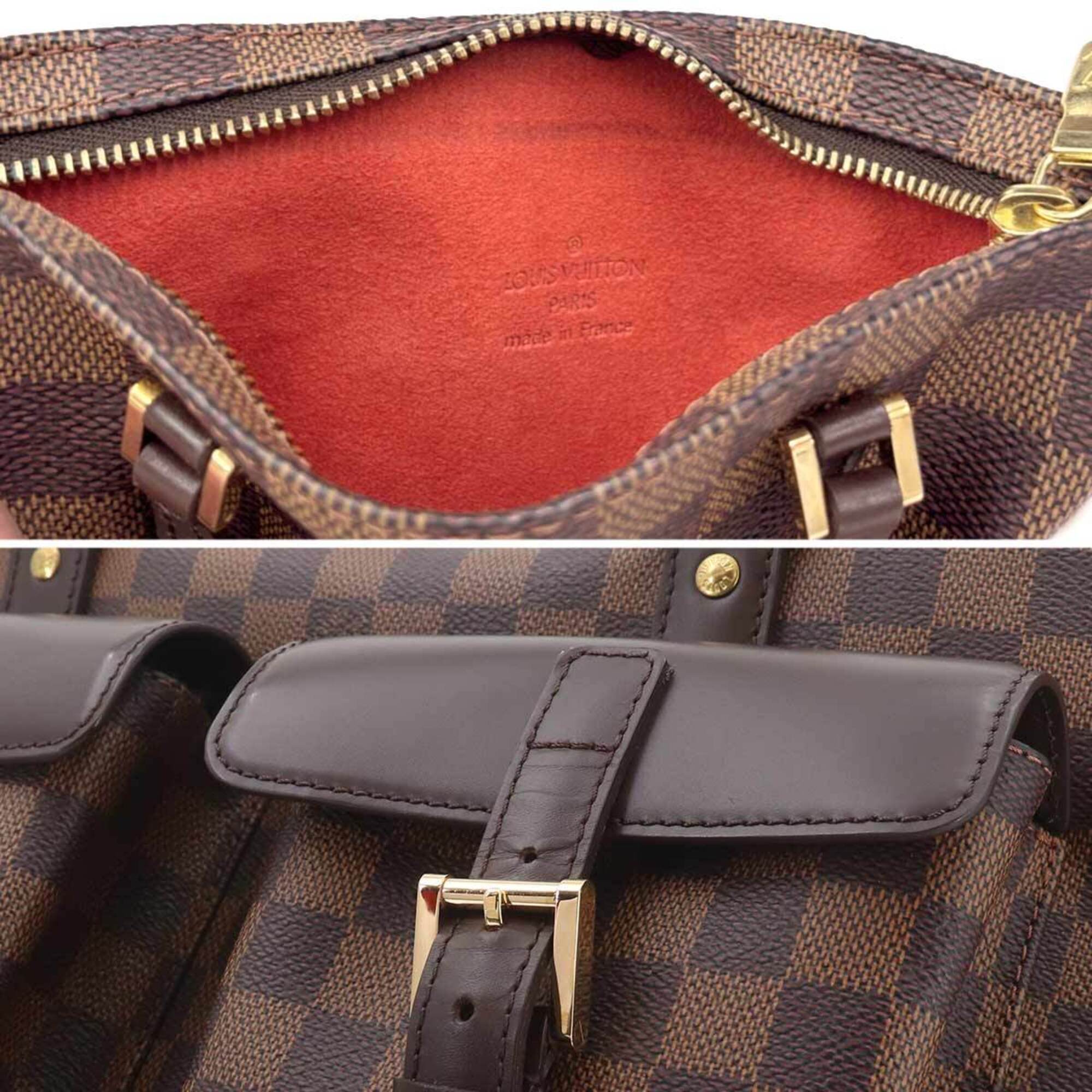 Louis Vuitton Ebene Damier Canvas Handbag Pouch Tote Bag (Pre-Owned)