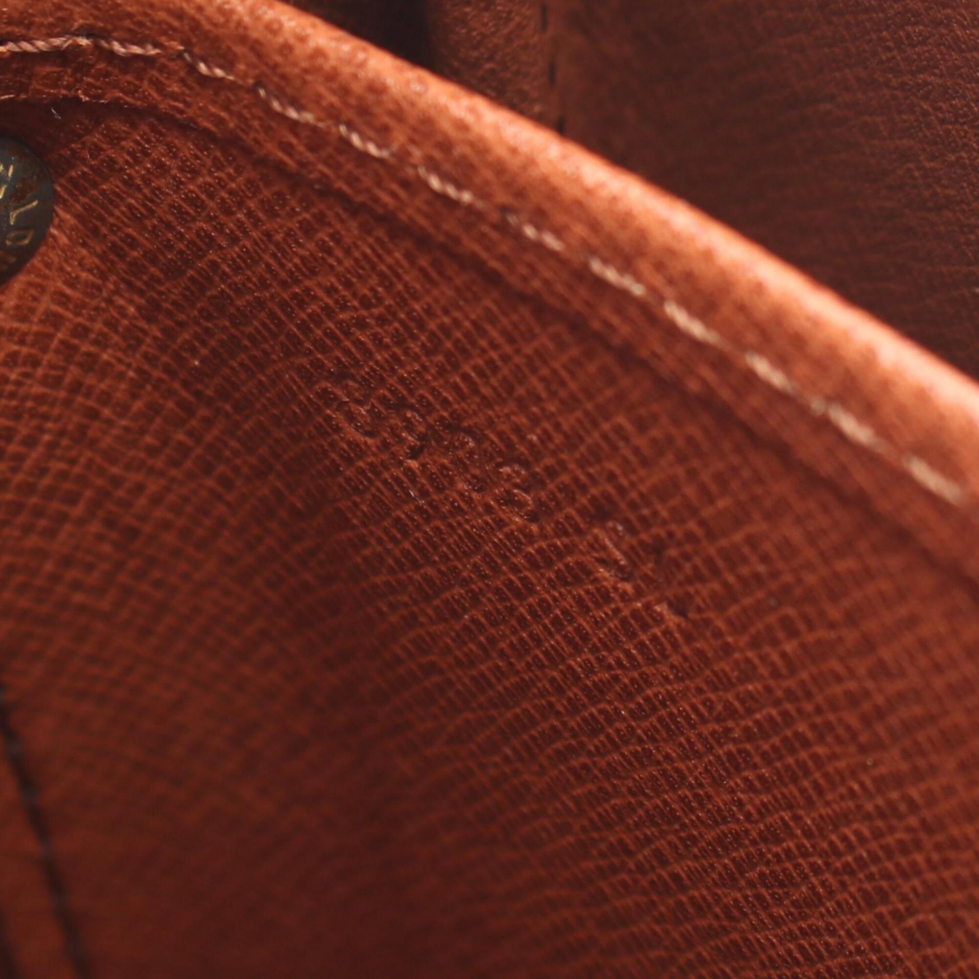 Louis Vuitton Brown Monogram Coated Canvas Leather Handbag Shoulder Bag (Pre-Owned)