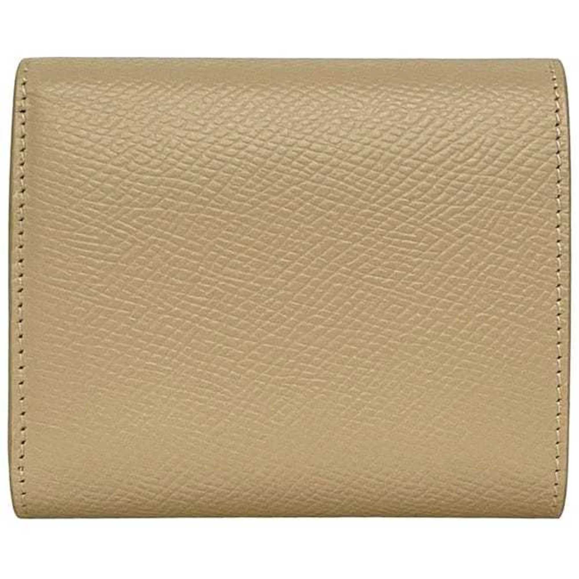 Celine Beige Leather Wallet (Tri-Fold) (Pre-Owned)