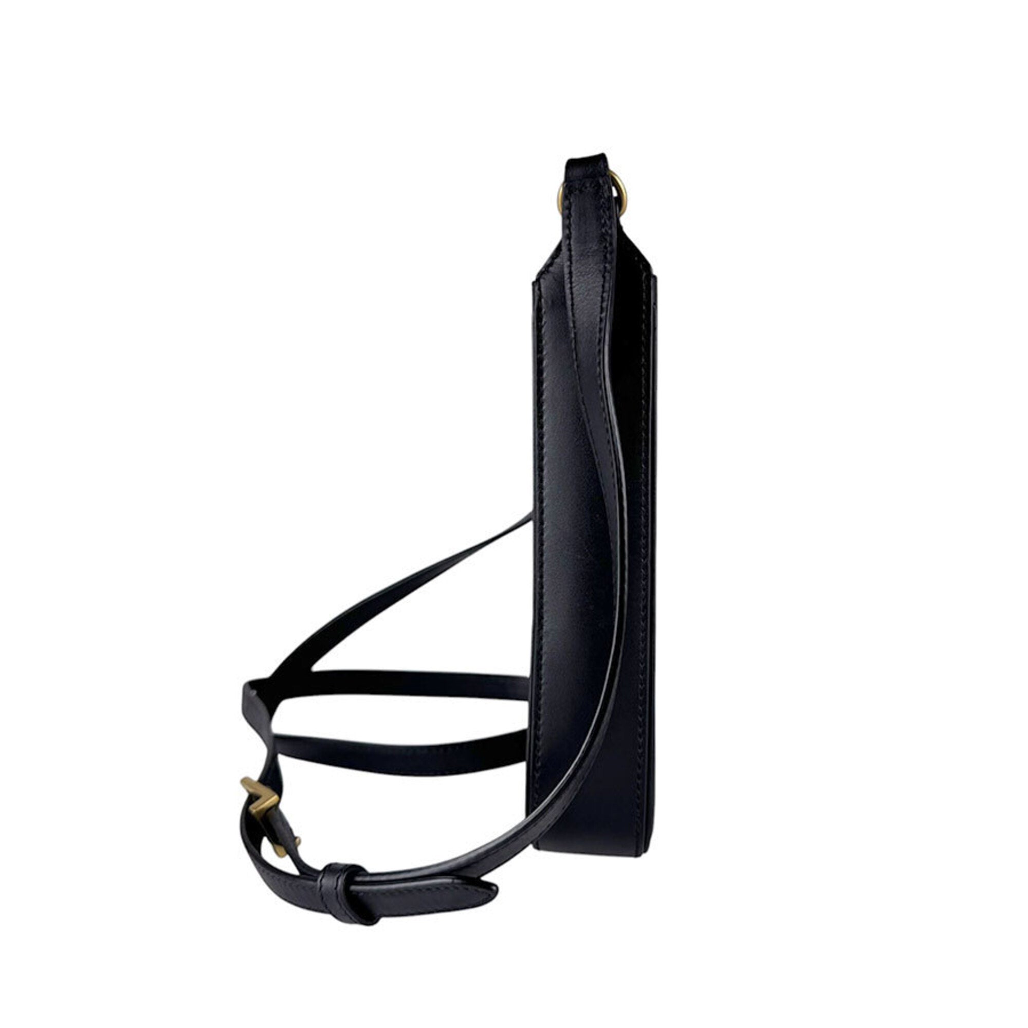 Saint Laurent Black Leather Shoulder Bag (Pre-Owned)