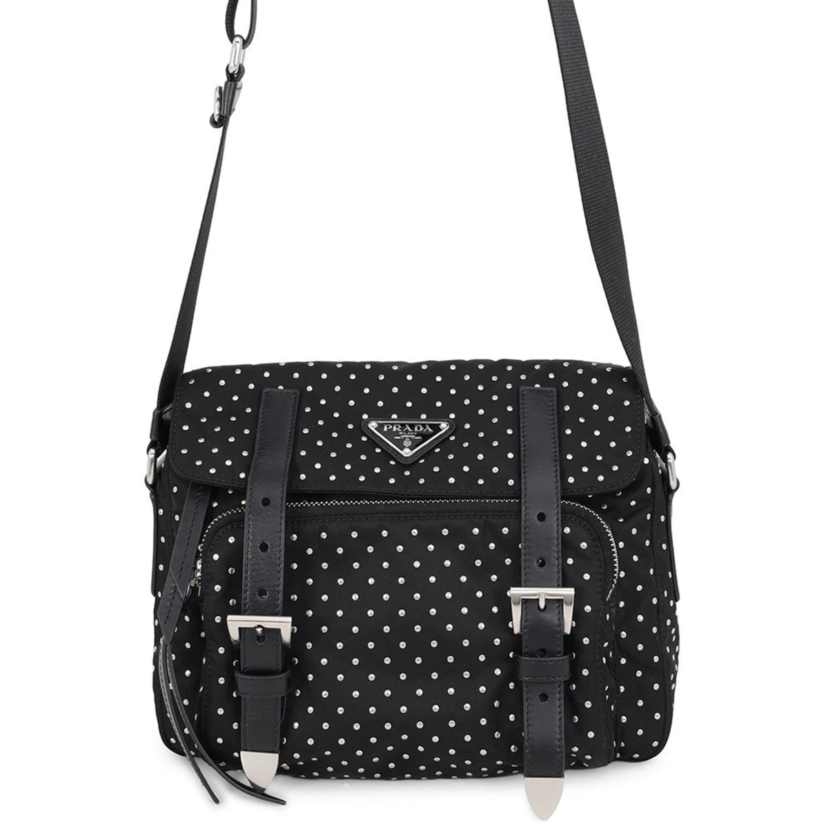 Prada Black Nylon Handbag Shoulder Bag (Pre-Owned)