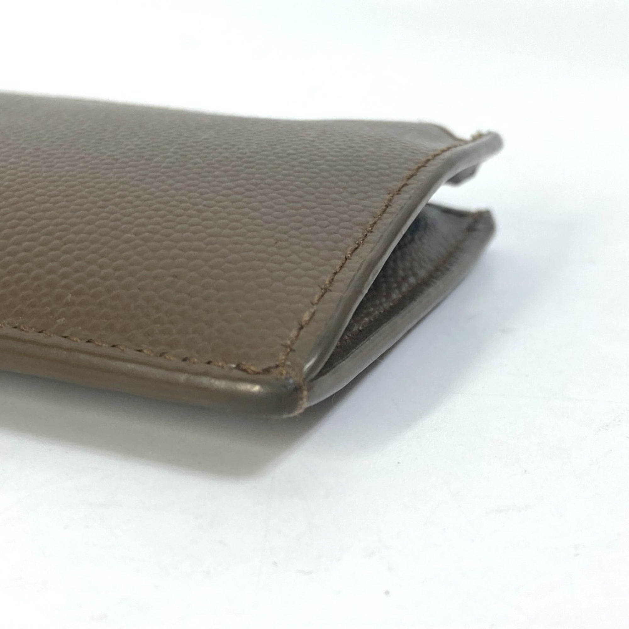 Yves Saint Laurent Brown Leather Coin Purse/Coin Case (Pre-Owned)