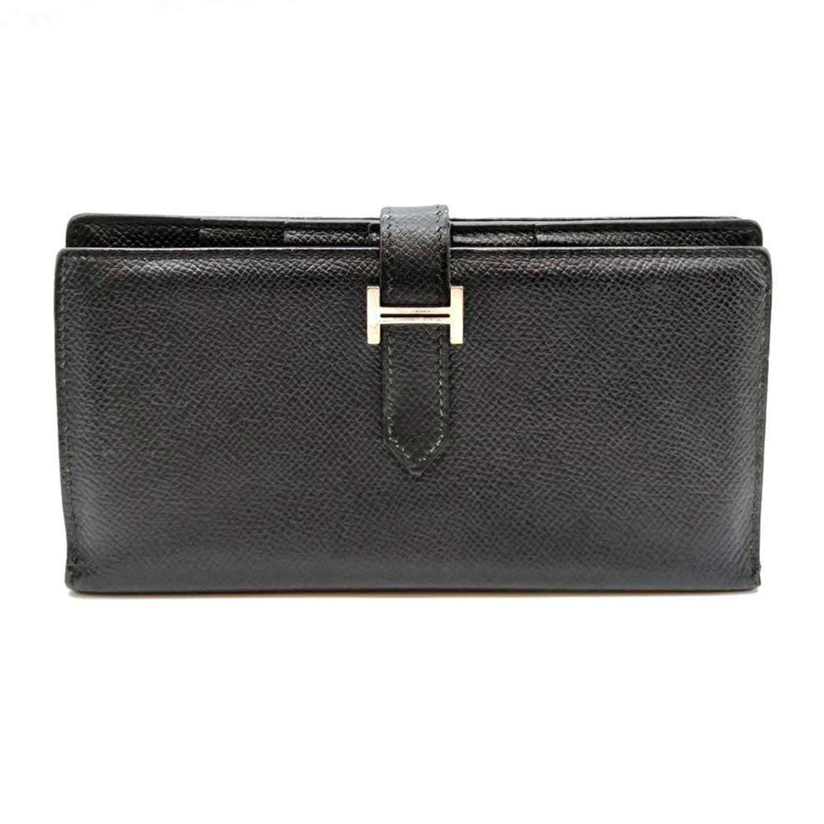 Hermes Dark Gray Epsom Leather Wallet (Bi-Fold) (Pre-Owned)
