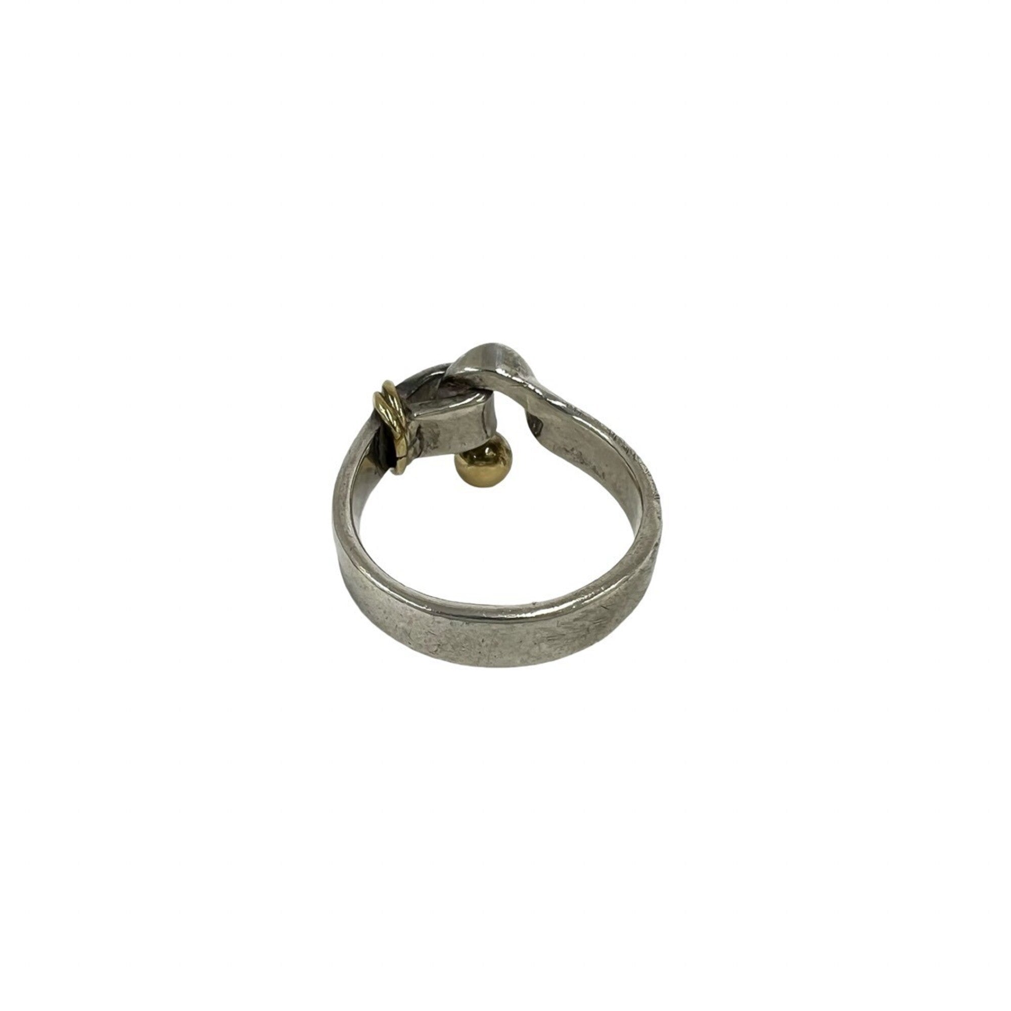 Tiffany Gold Silver Yellow Gold (18K) Silver 925 Band Ring (Pre-Owned)