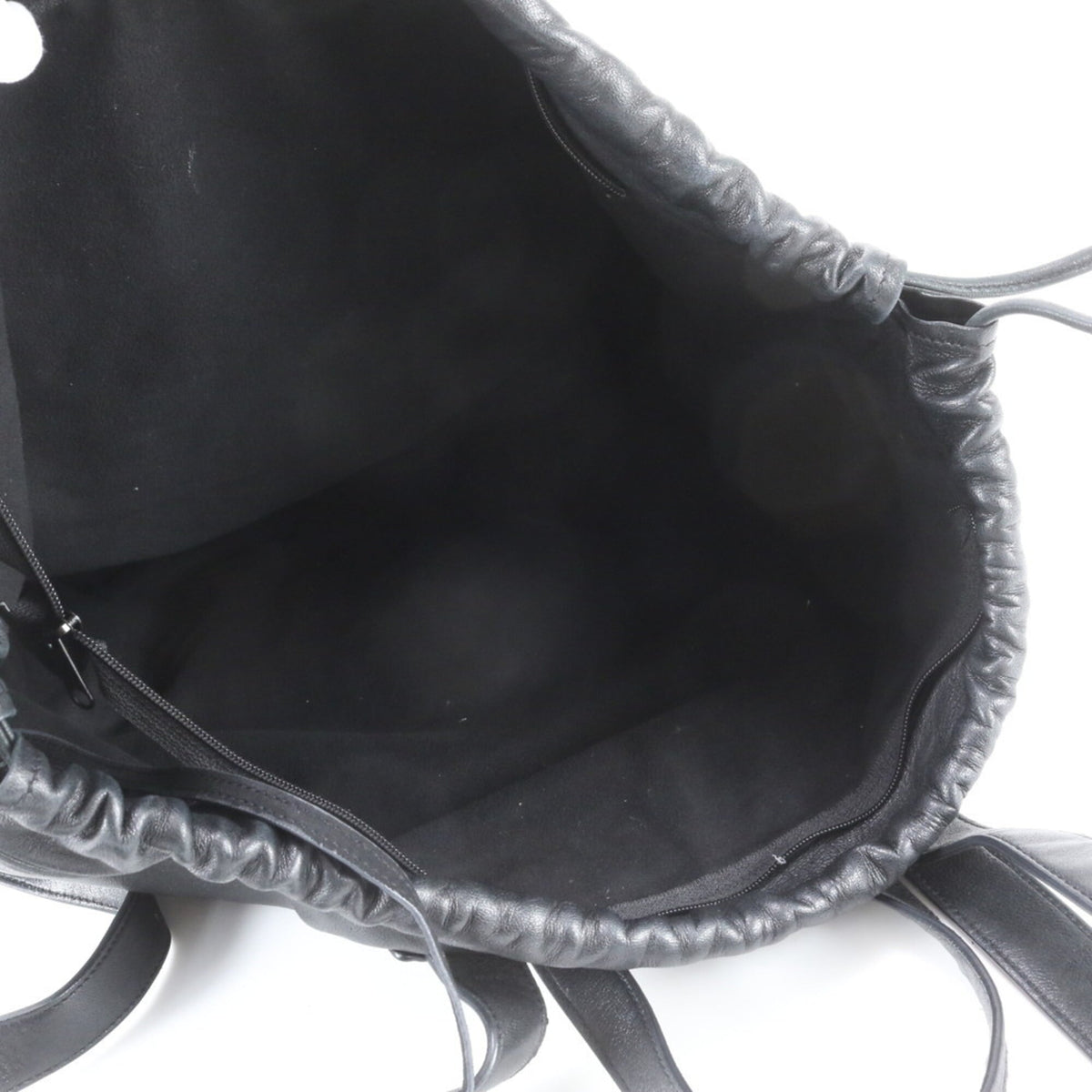 Saint Laurent Black Leather Backpack Tote Bag (Pre-Owned)