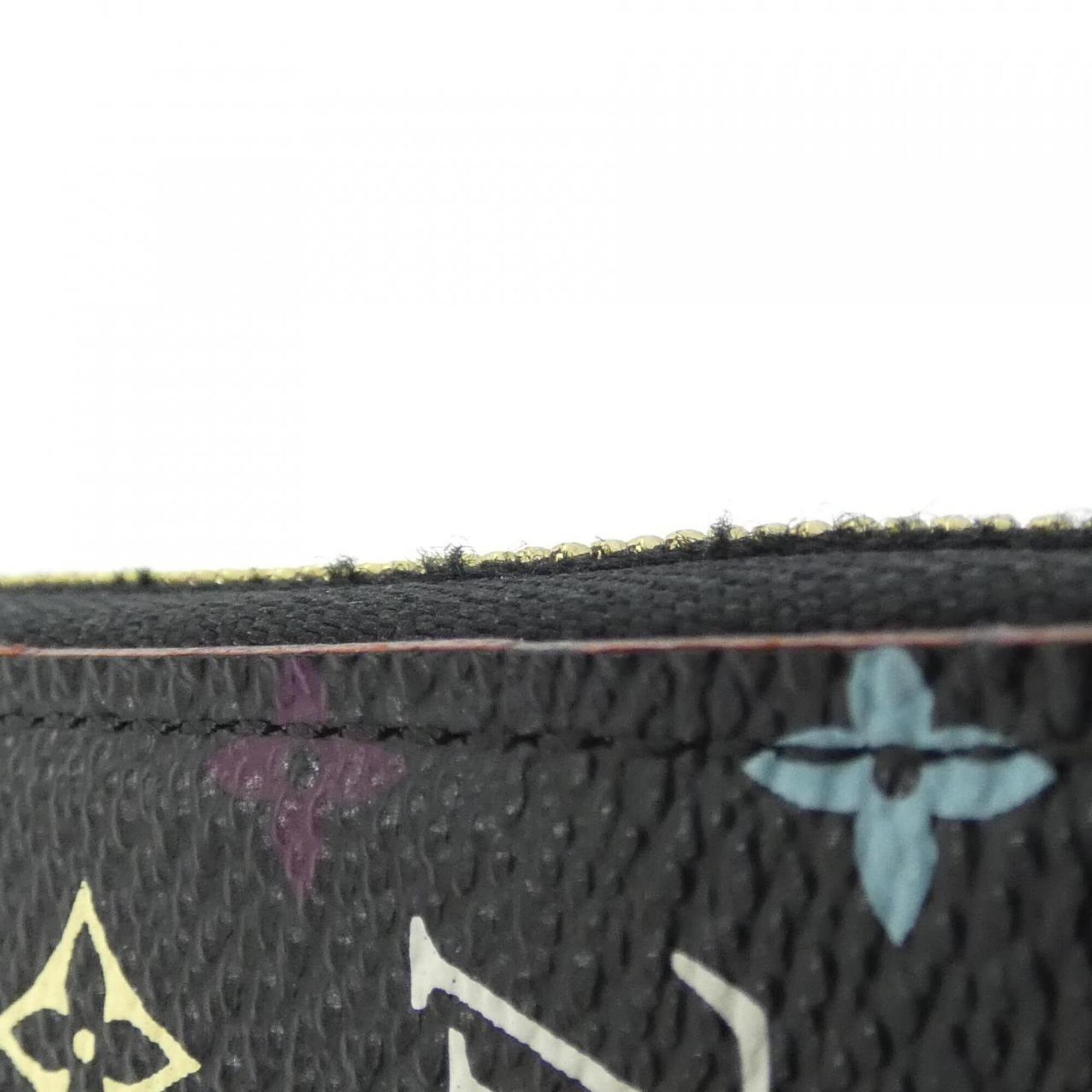 Louis Vuitton Black Violet Coated Canvas Coin Purse/Coin Case (Pre-Owned)