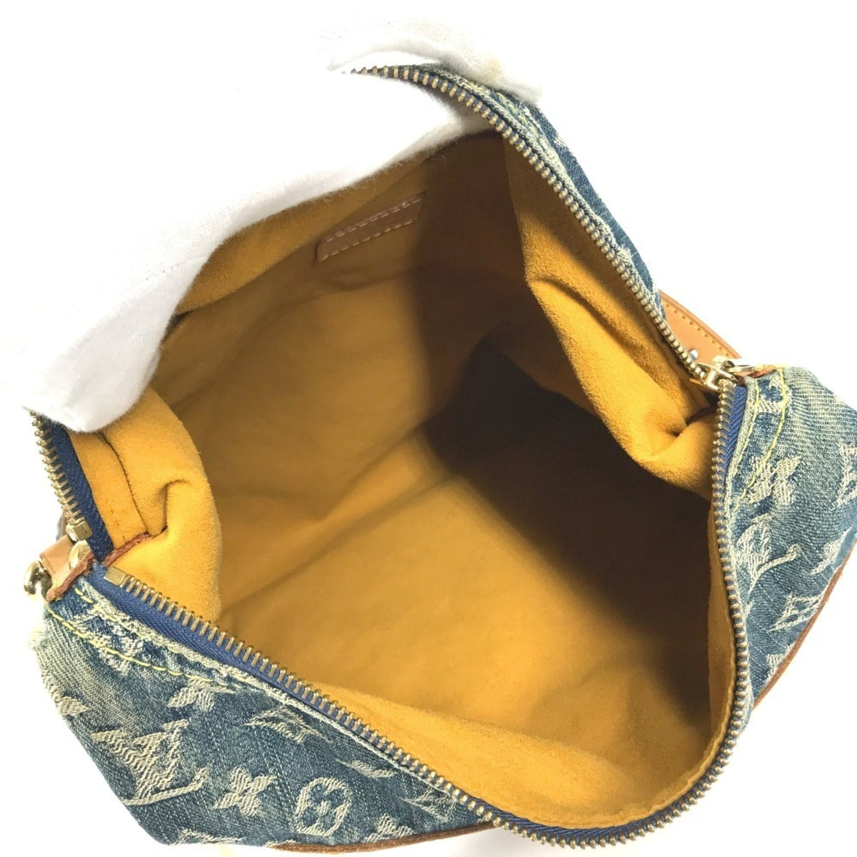 Louis Vuitton Blue Monogram Denim Shoulder Bag (Pre-Owned)