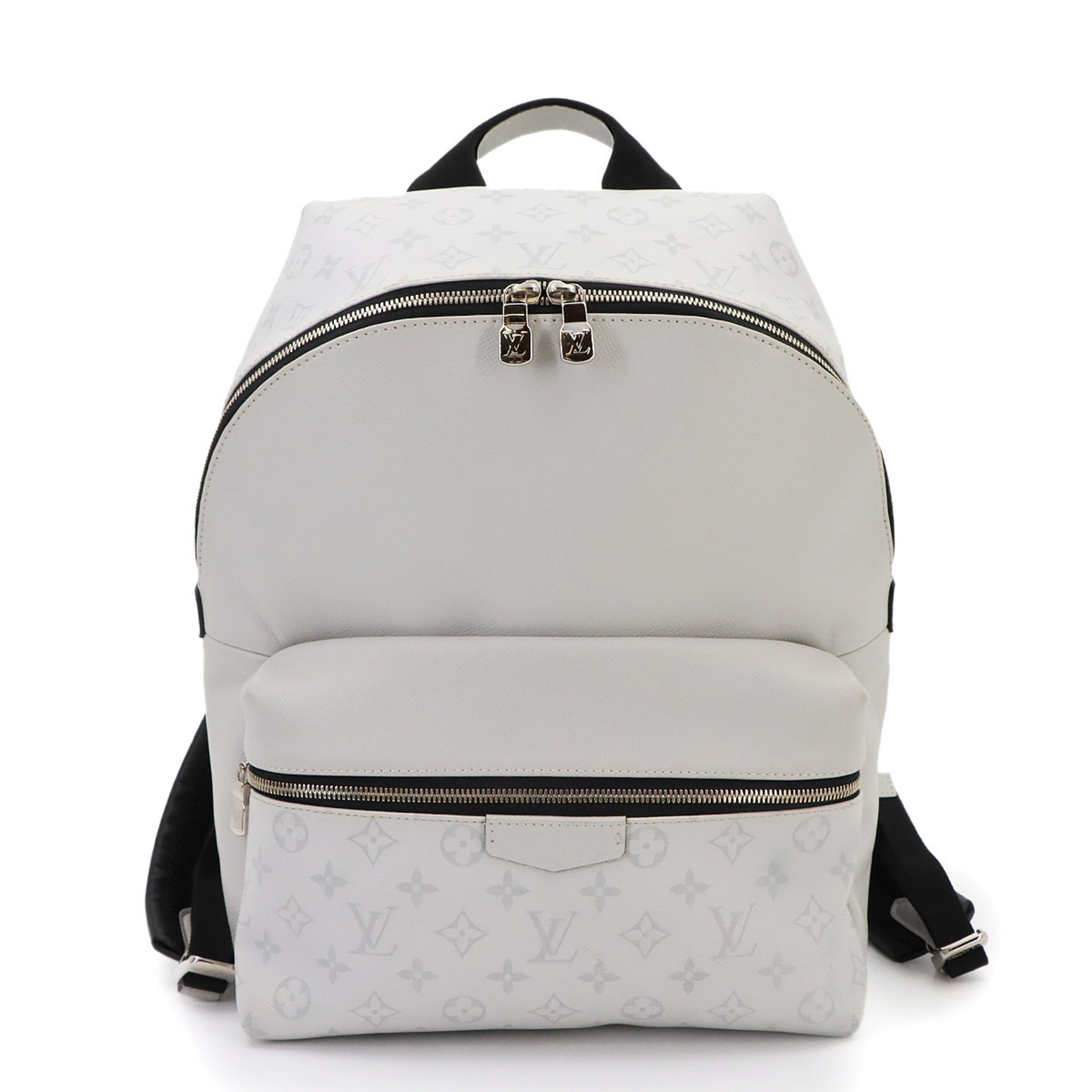 Louis Vuitton Blanc Taiga Leather Monogram Eclipse Backpack (Pre-Owned)