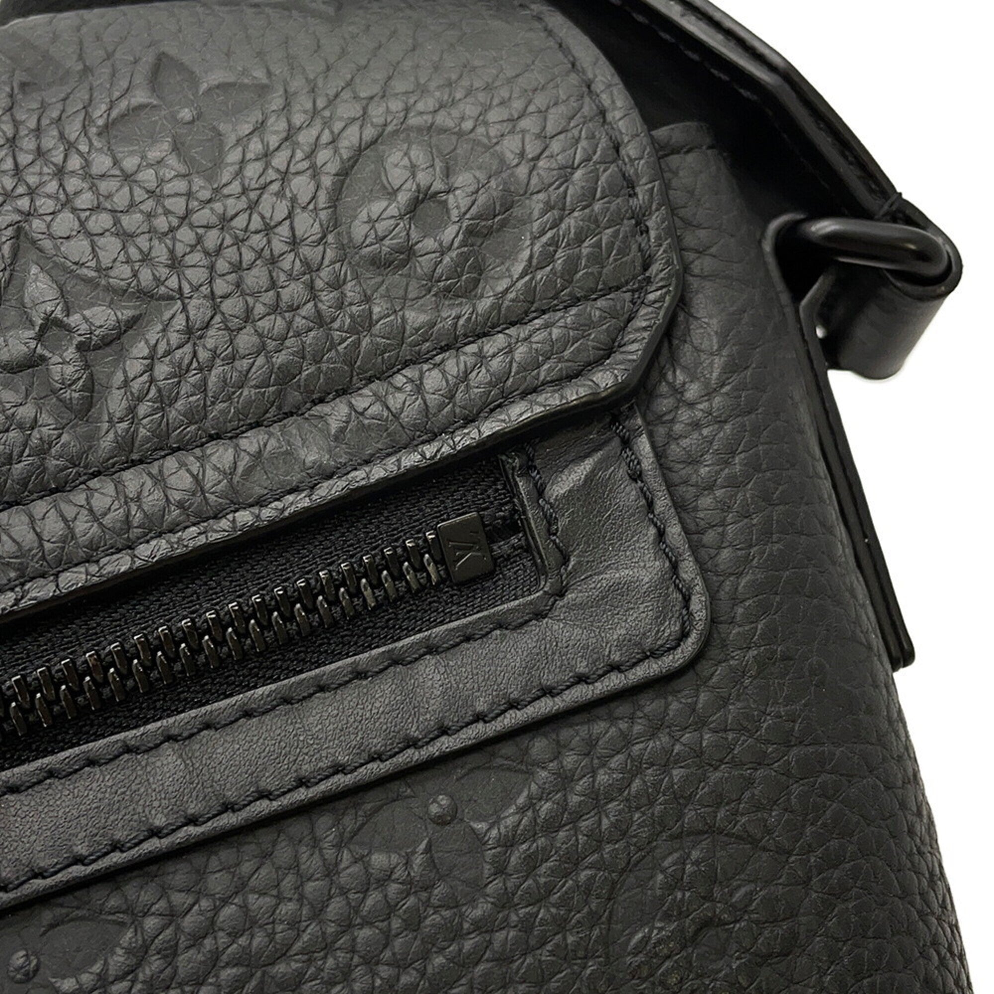 Louis Vuitton Monogram Black Noir Leather Handbag Shoulder Bag (Pre-Owned)