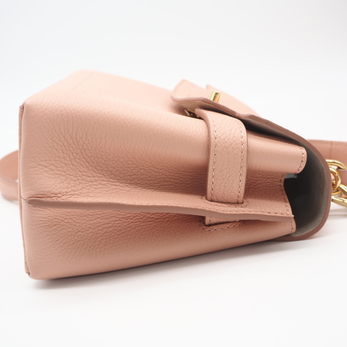 Louis Vuitton Pink Beige Leather Shoulder Bag (Pre-Owned)
