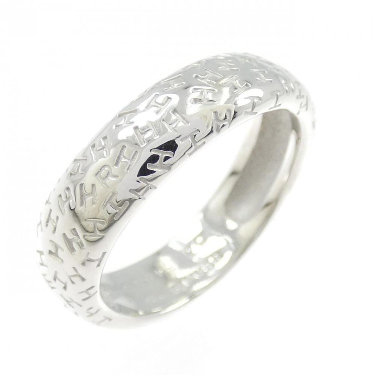 Hermes White Gold (18K) Band Ring (Pre-Owned)