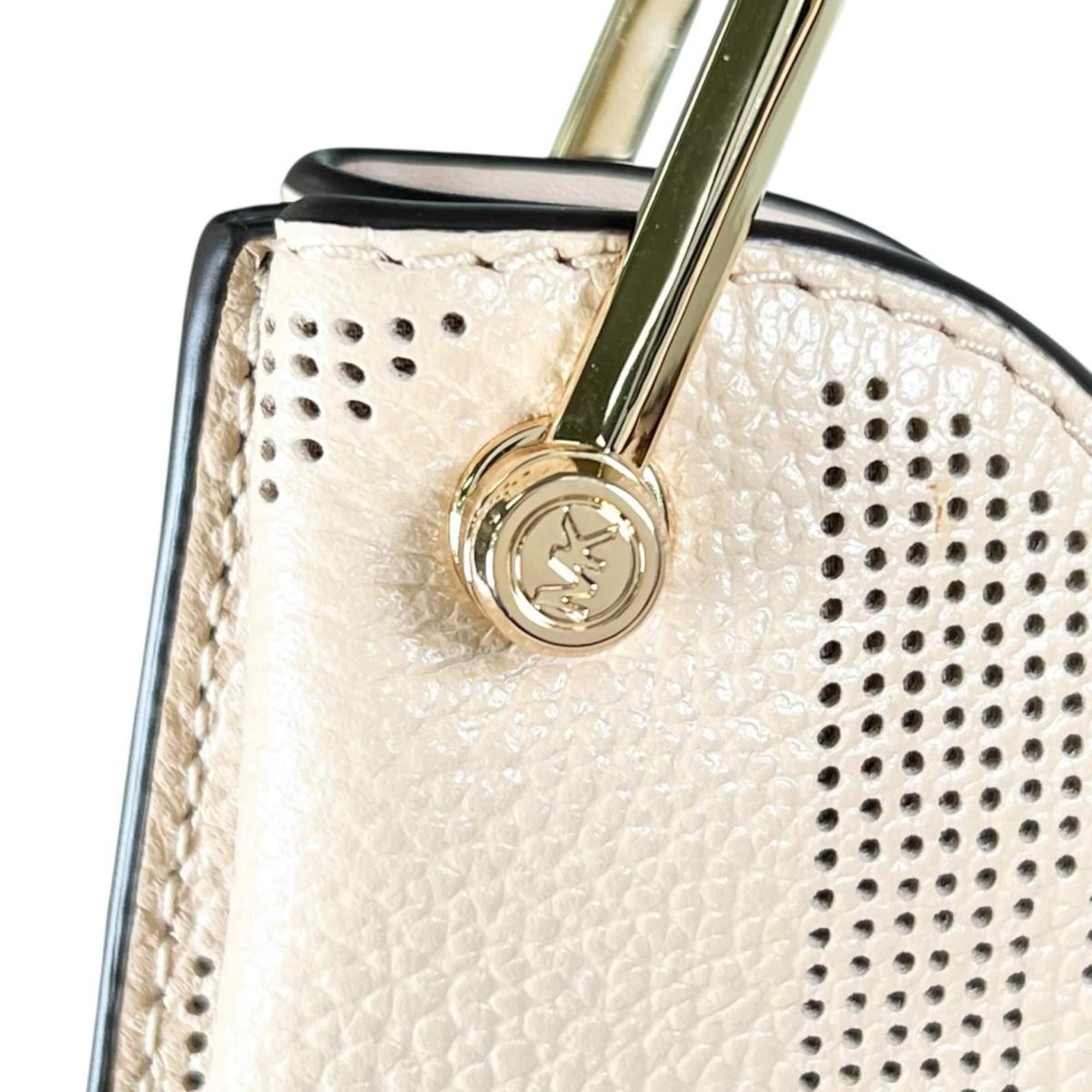 Michael Kors Beige Leather Tote Bag (Pre-Owned)