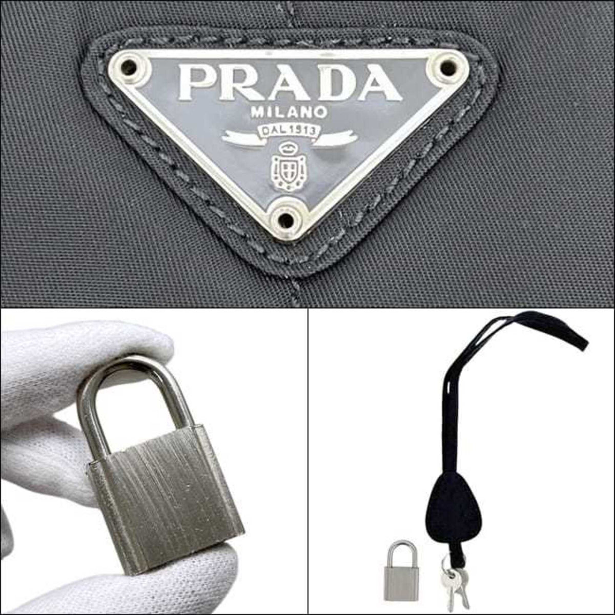 Prada Black Nero Nylon Shoulder Bag (Pre-Owned)