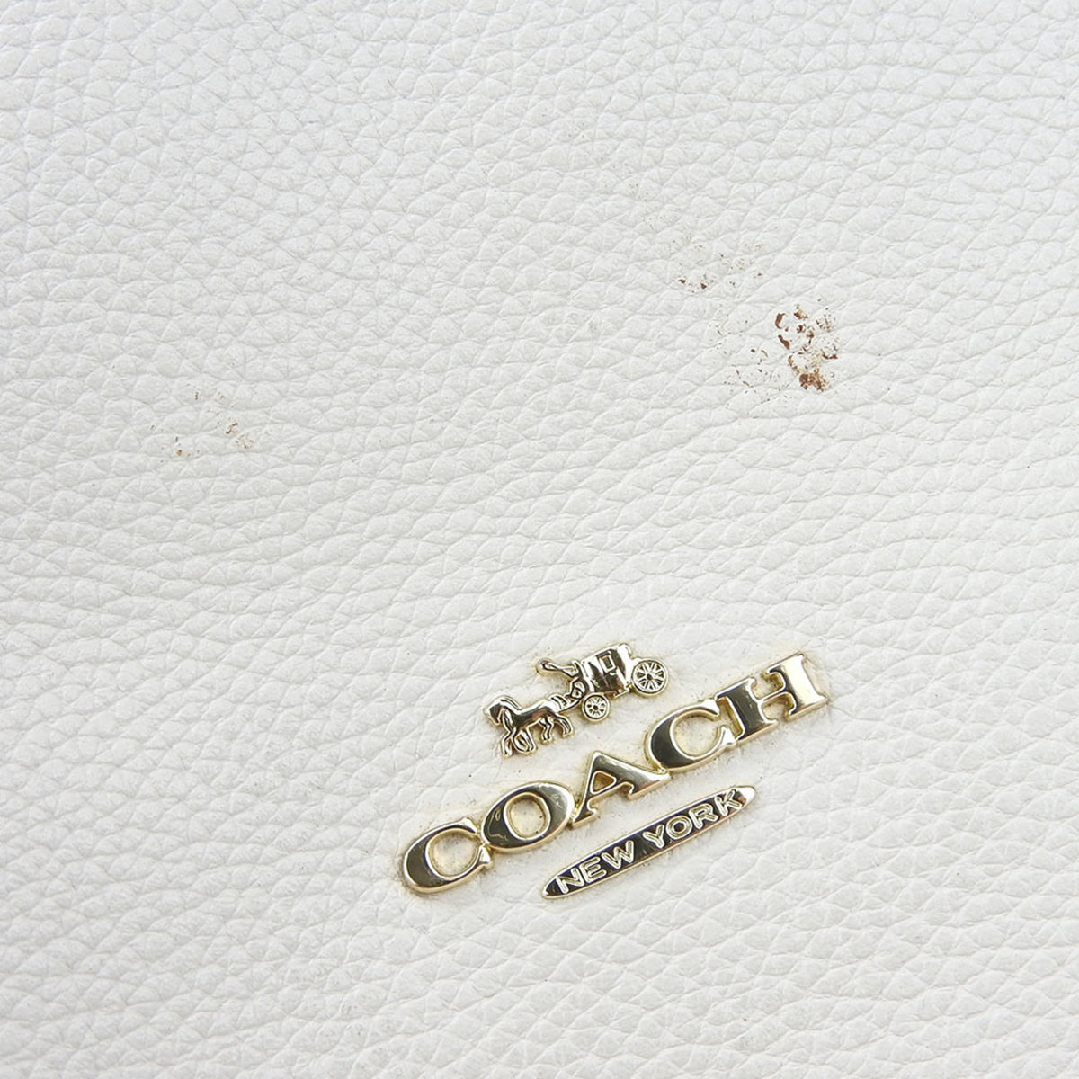 Coach Off-White Leather Shoulder Bag (Pre-Owned)