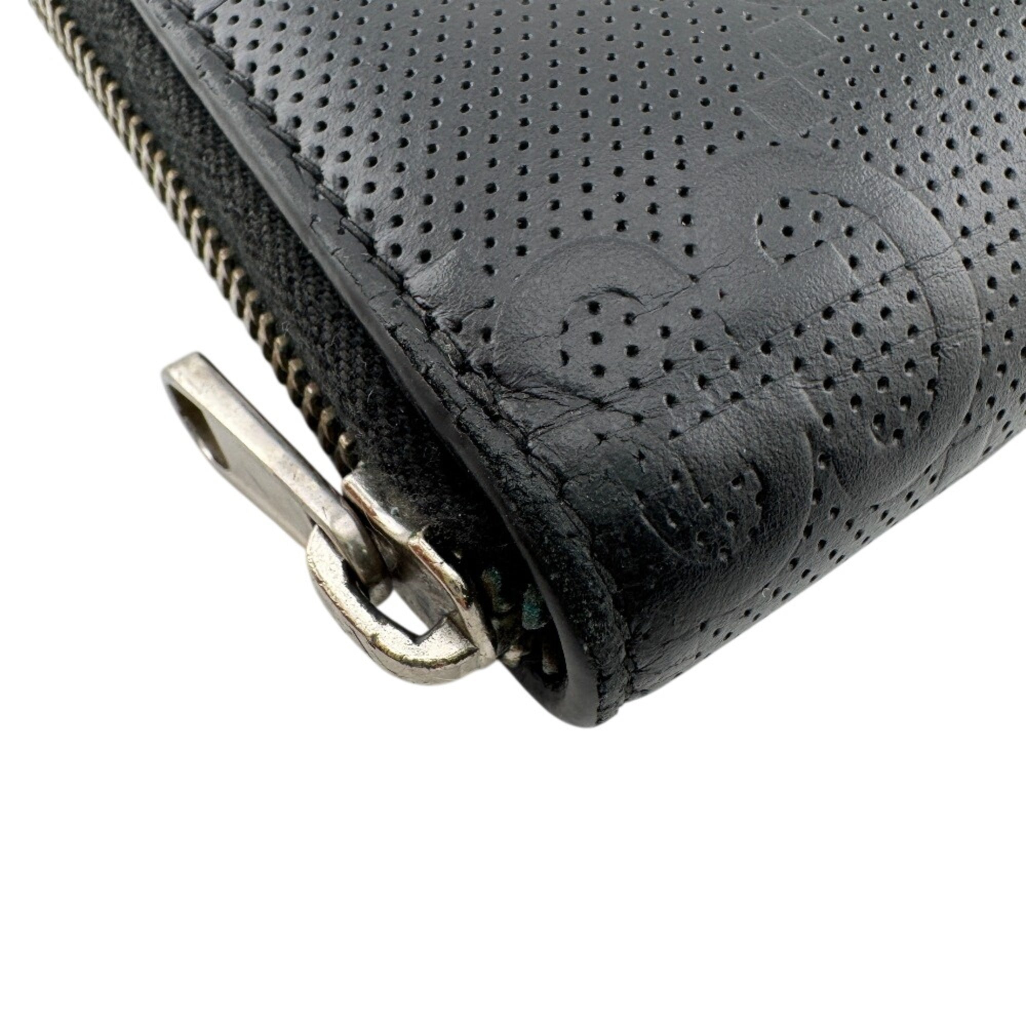 Gucci Black Leather Long Wallet (Bi-Fold) (Pre-Owned)