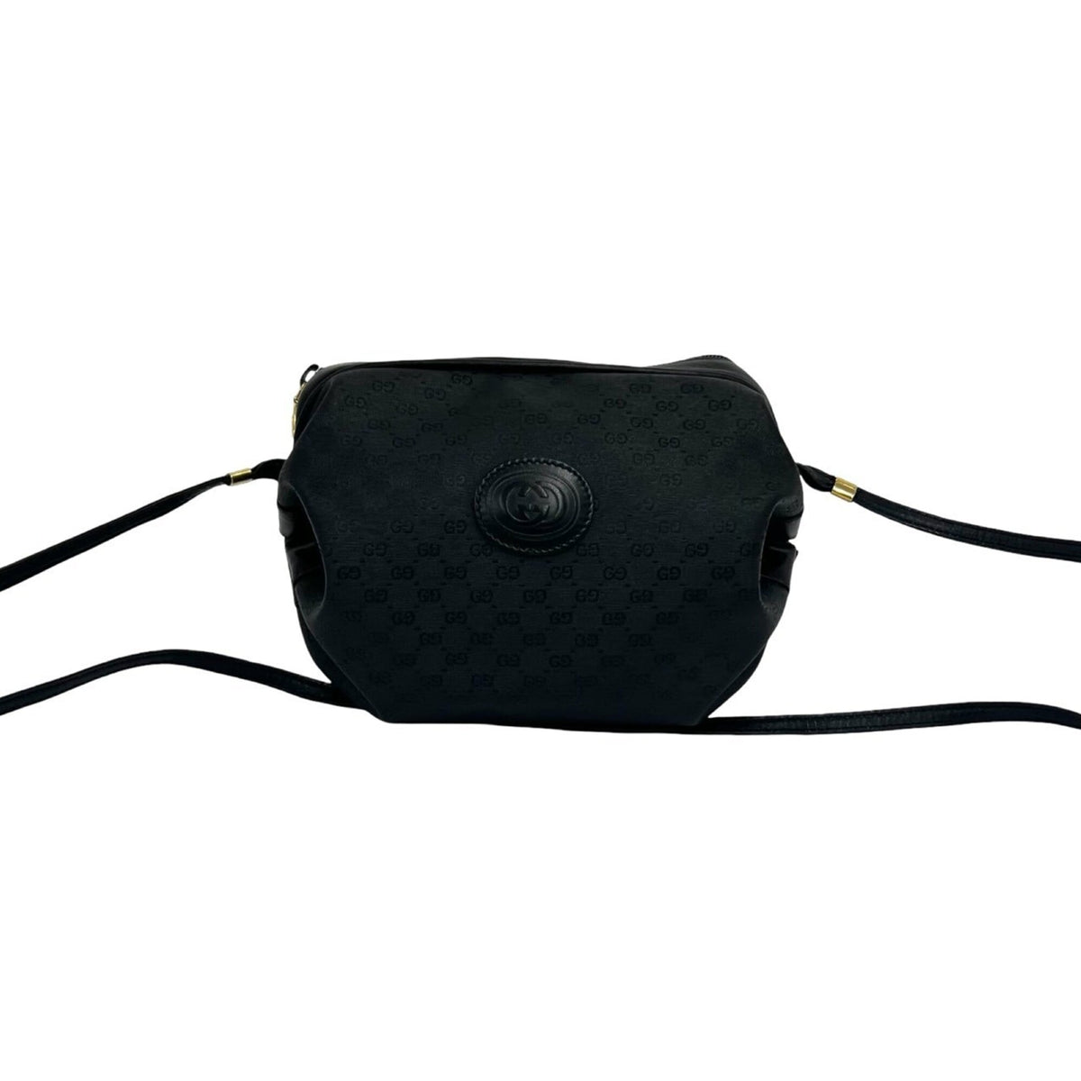 Gucci Black Pvc Leather Pochette Shoulder Bag (Pre-Owned)