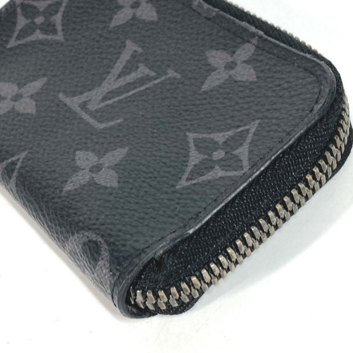 Louis Vuitton Black Monogram Eclipse Monogram Eclipse Coin Purse/Coin Case (Pre-Owned)