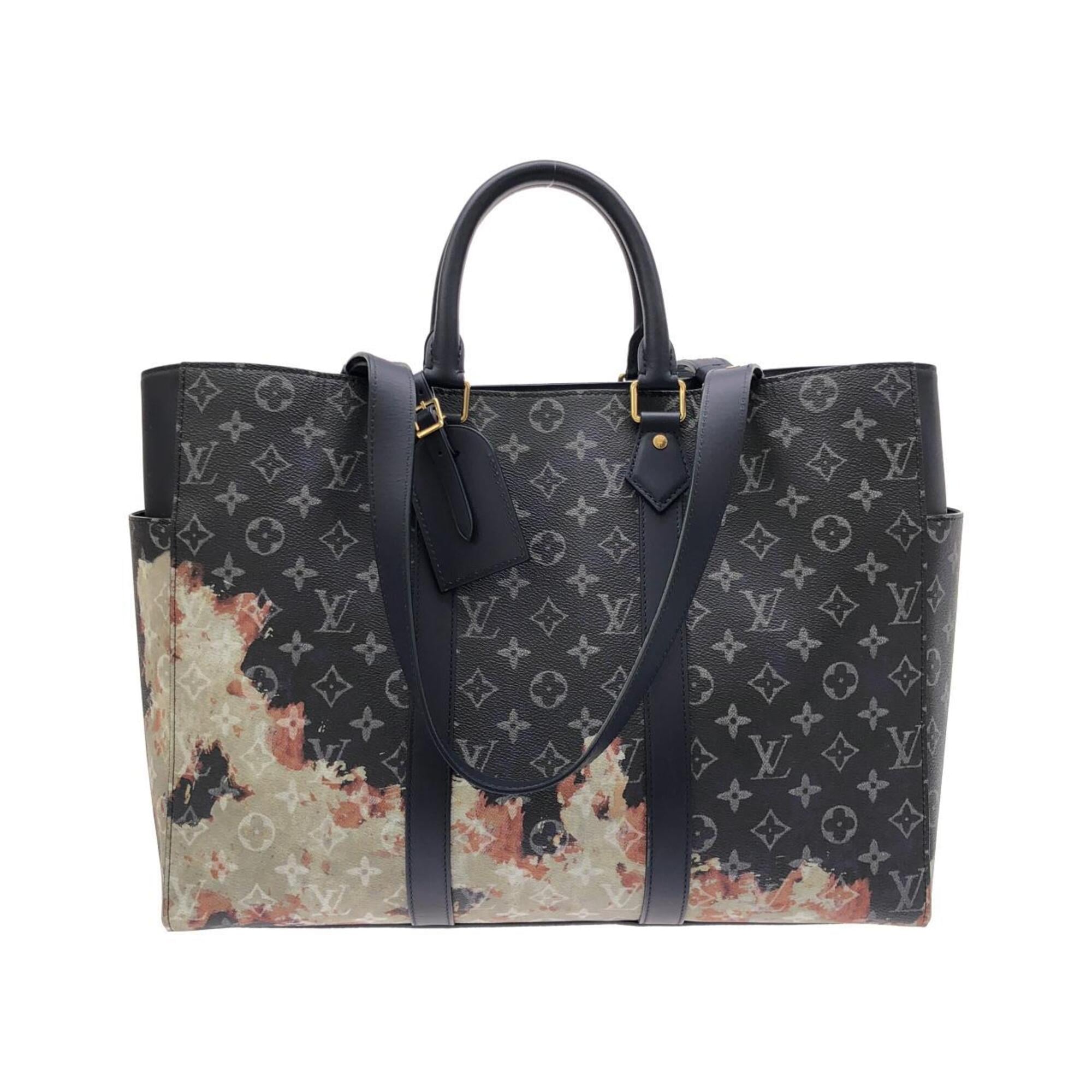 Louis Vuitton Ancre Blue Coated Canvas Handbag (Pre-Owned)