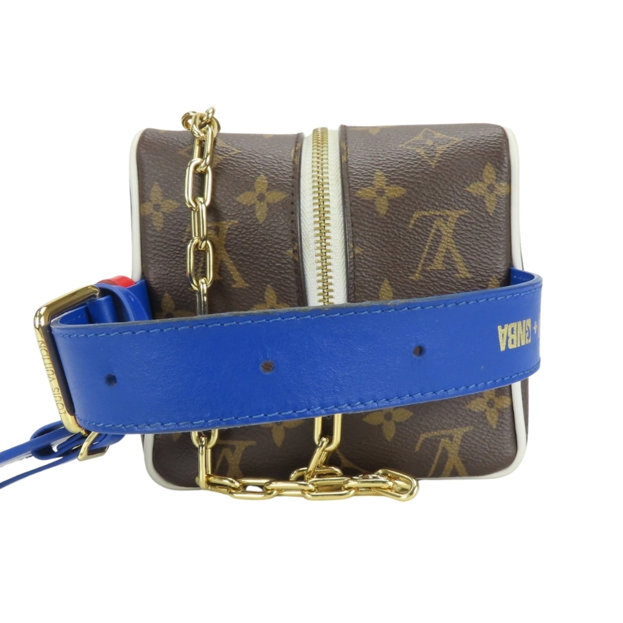 Louis Vuitton Monogram Blue Brown Monogram Handbag (Pre-Owned)