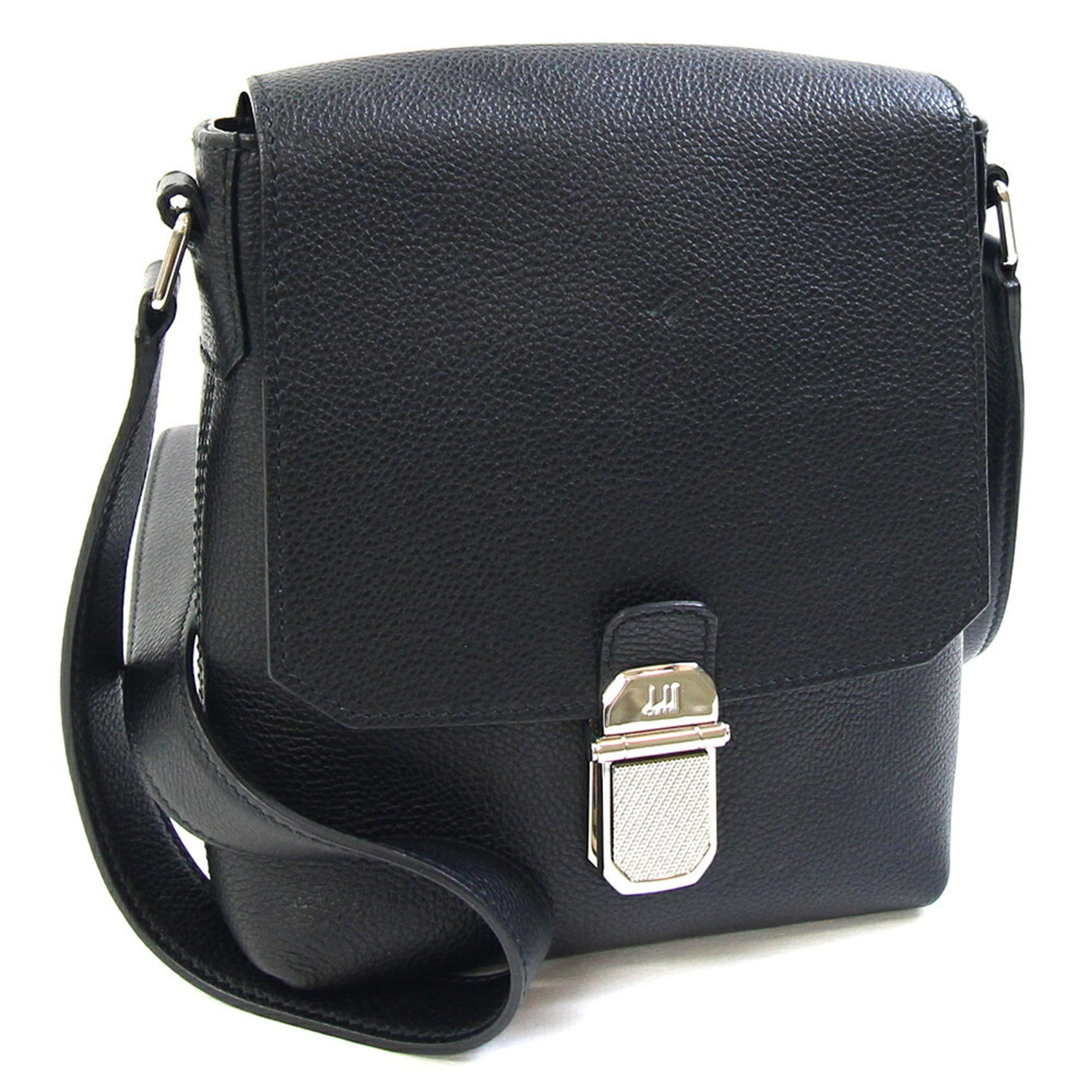 Dunhill Black Leather Shoulder Bag (Pre-Owned)