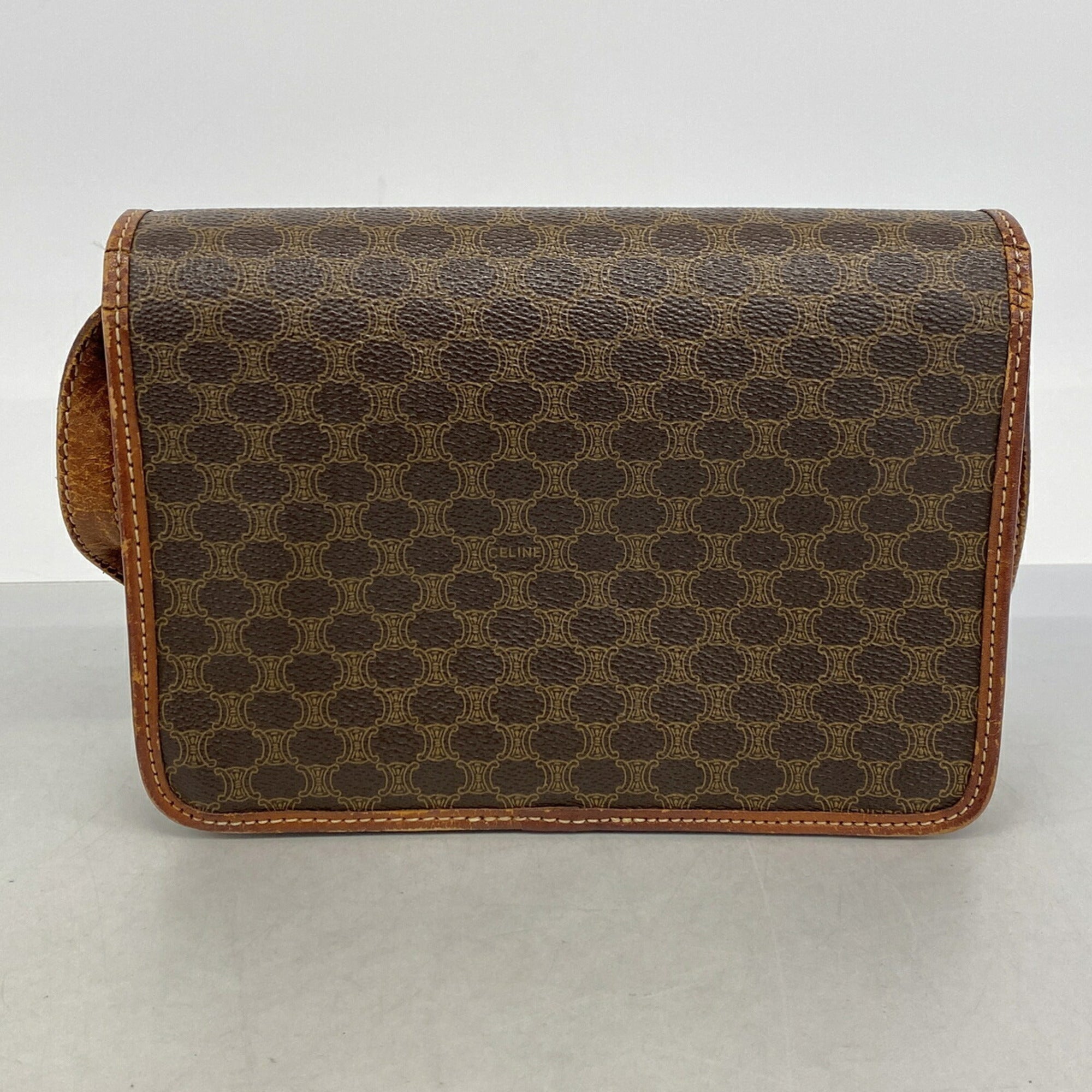 Celine Brown Pvc Shoulder Bag (Pre-Owned)