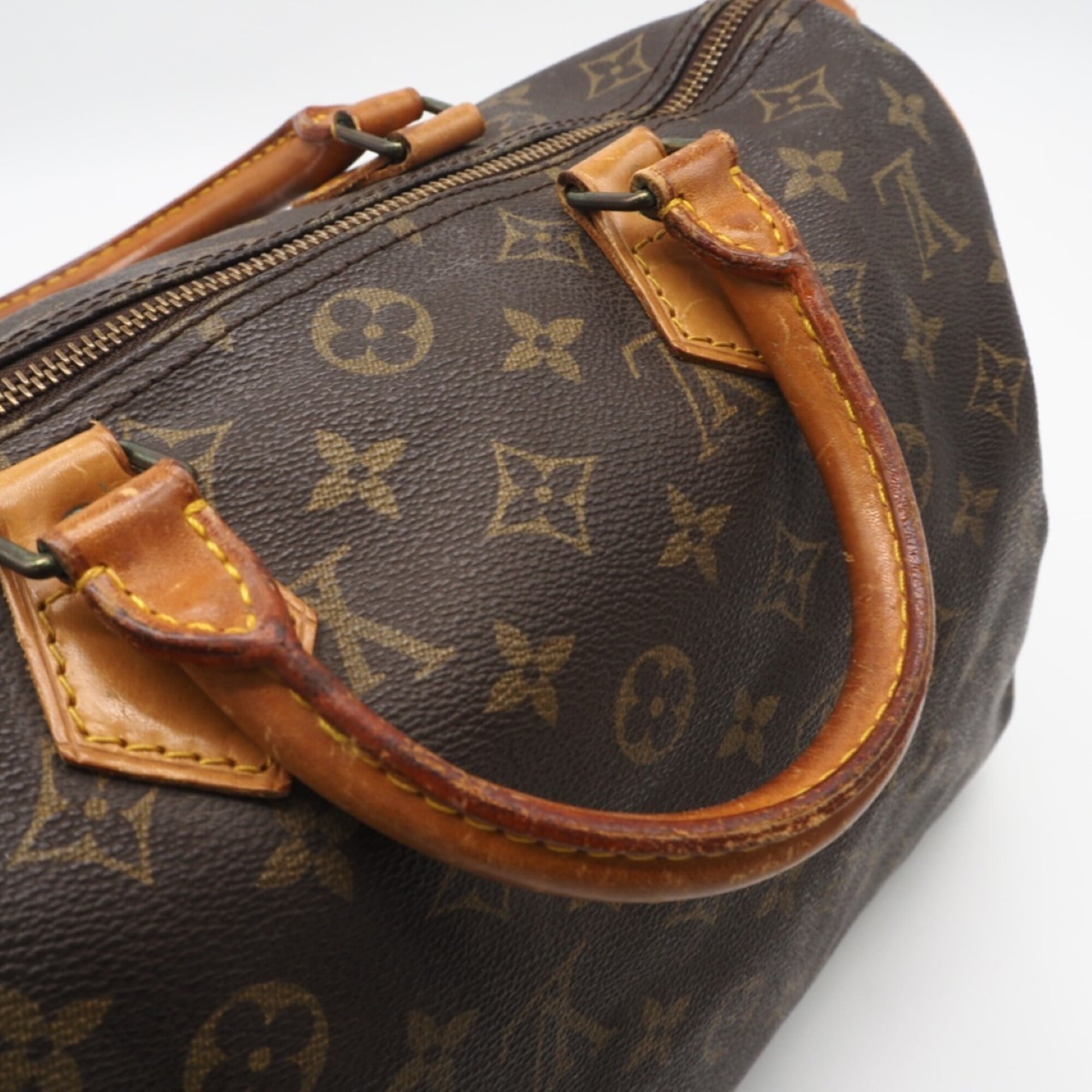 Louis Vuitton Black Coated Canvas Leather Handbag (Pre-Owned)