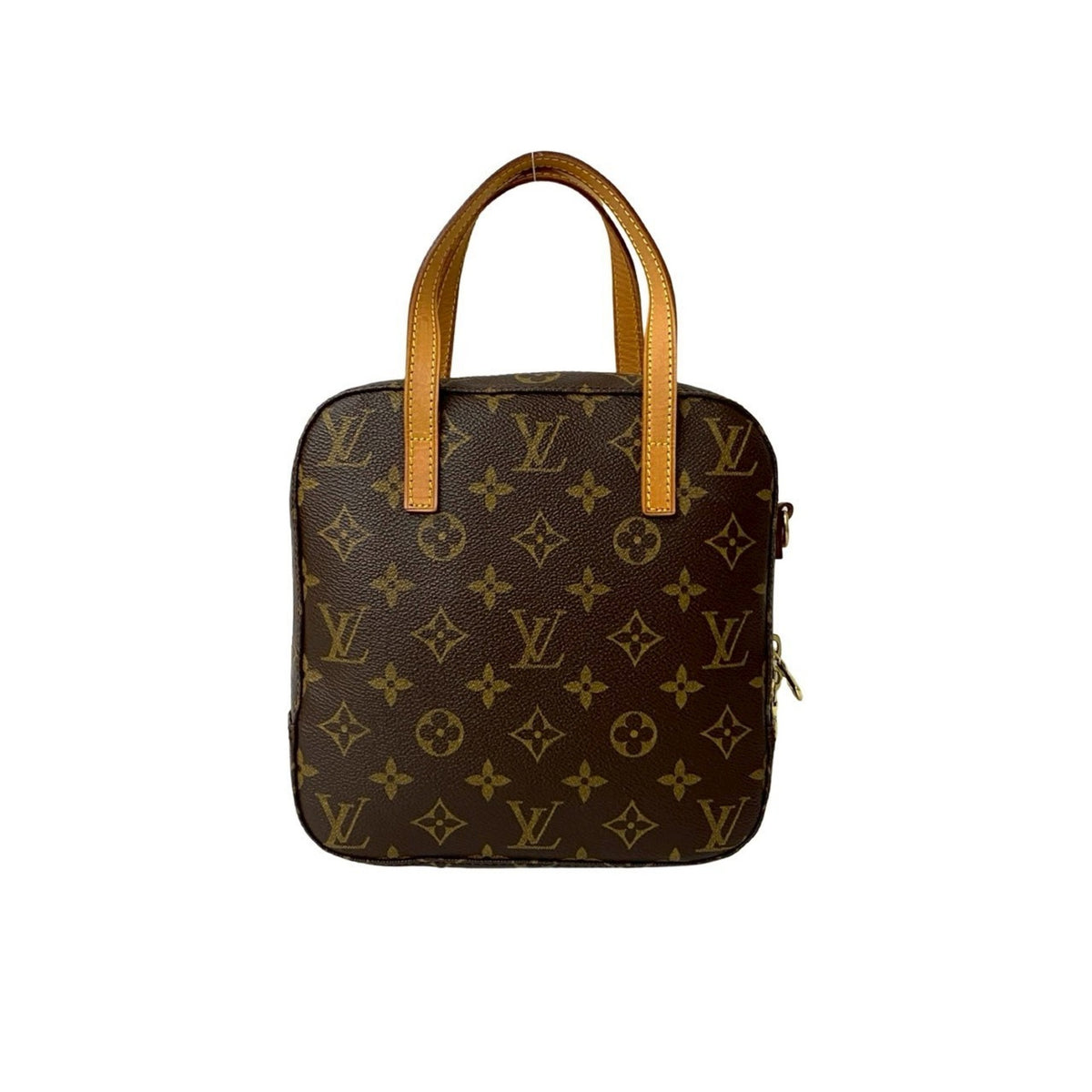 Louis Vuitton Brown Leather Pvc Handbag Shoulder Bag (Pre-Owned)