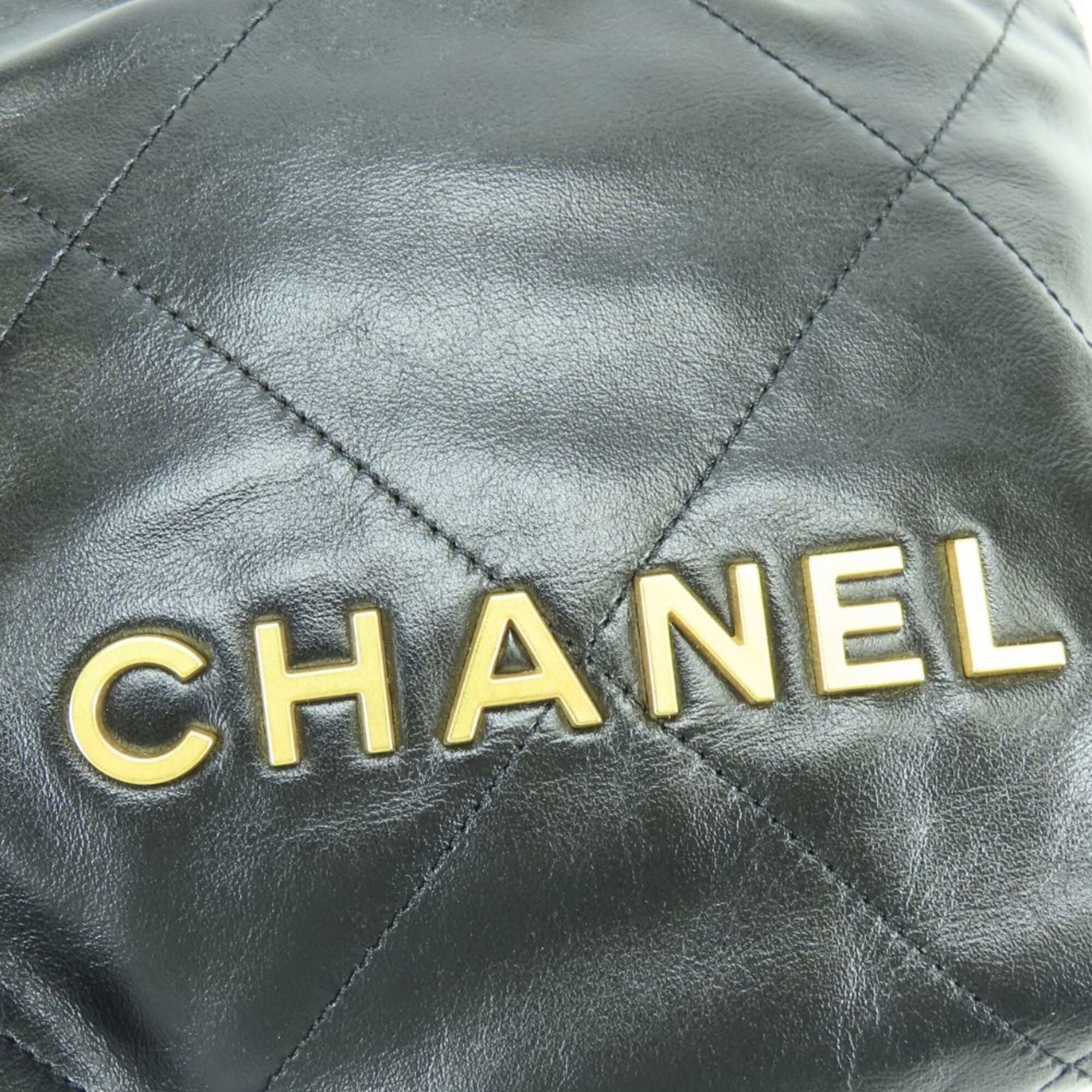 Chanel Black Handbag Shoulder Bag (Pre-Owned)