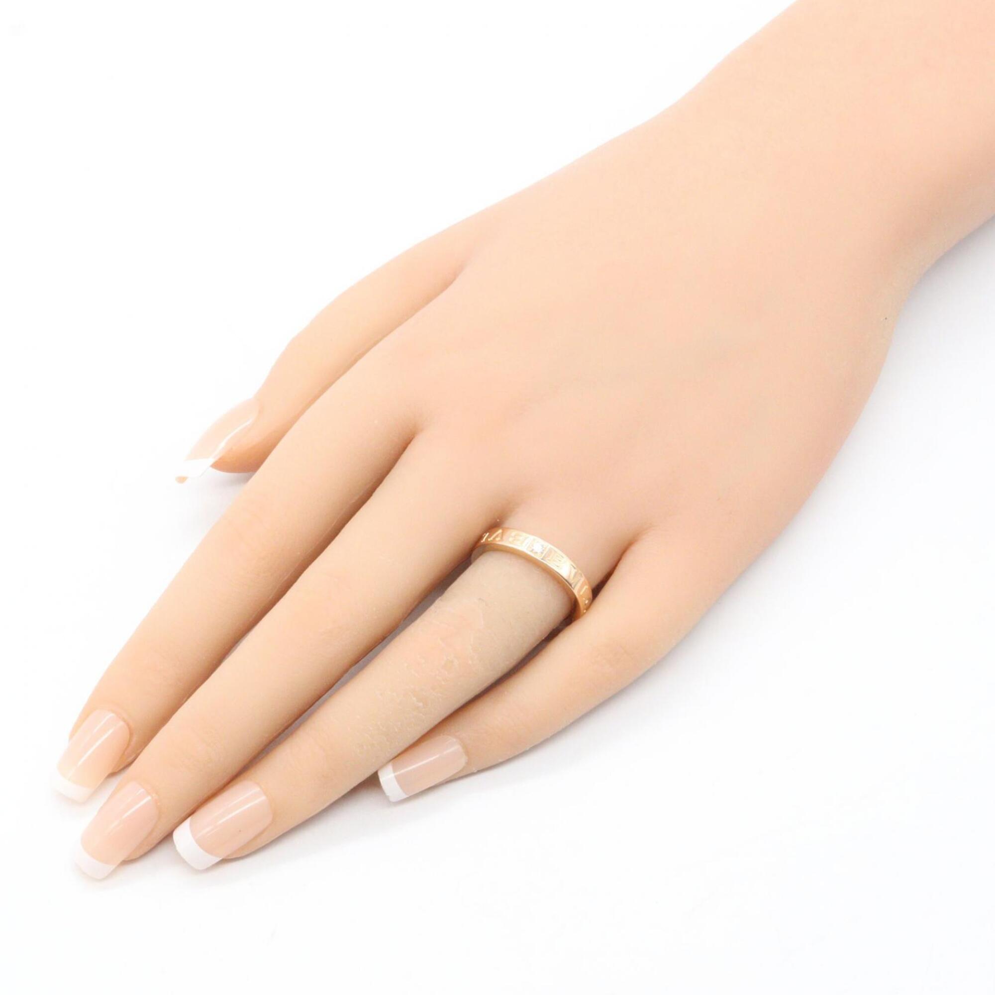 Bvlgari Gold Clear Pink Gold (18K) Band Ring (Pre-Owned)
