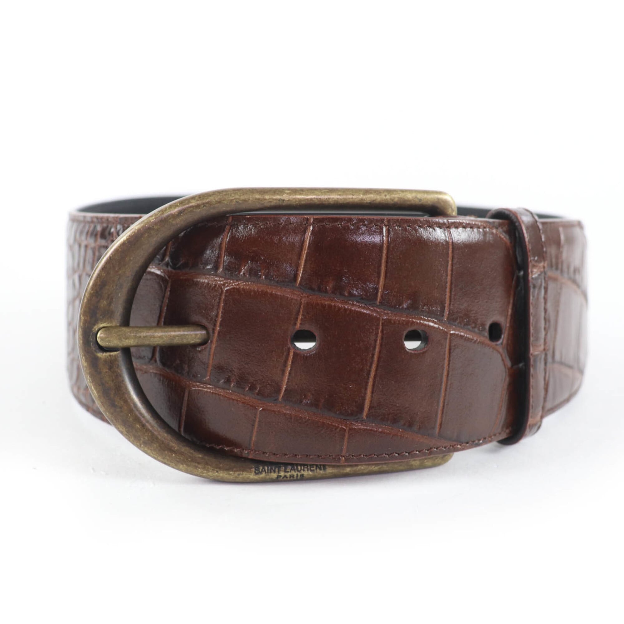 Saint Laurent Brown Standard Belt (Pre-Owned)