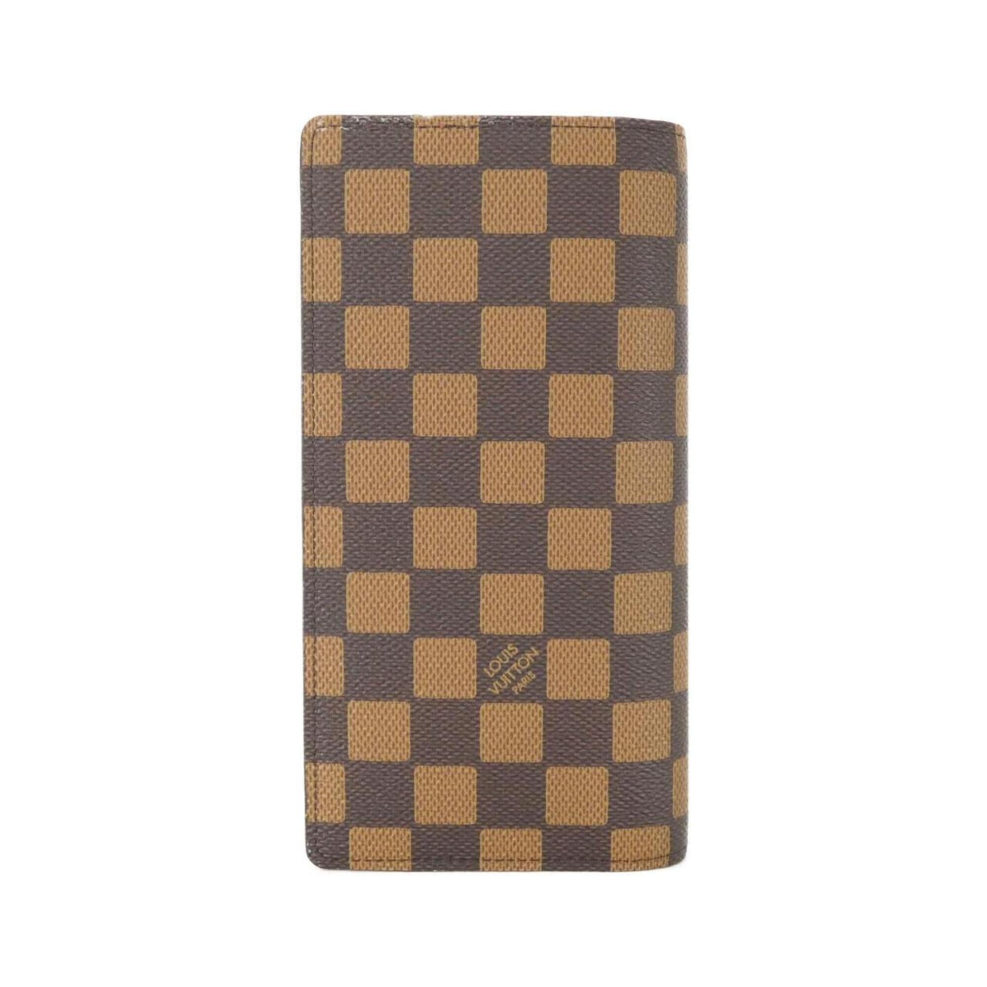 Louis Vuitton Damier Ebene Coated Canvas Long Wallet (Bi-Fold) (Pre-Owned)
