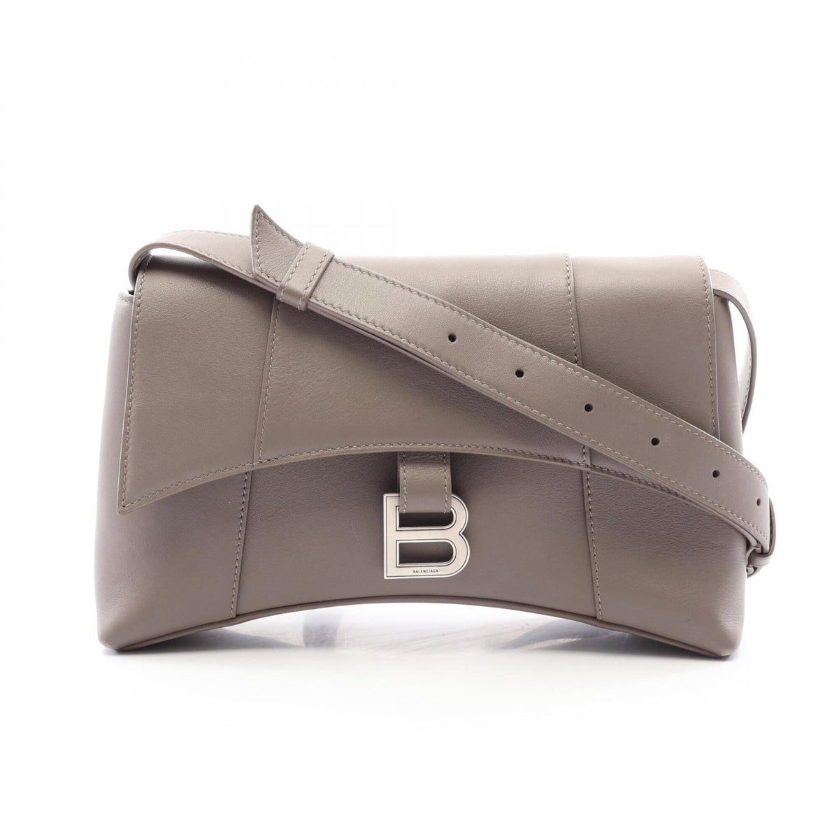 Balenciaga Gray Leather Handbag Shoulder Bag (Pre-Owned)
