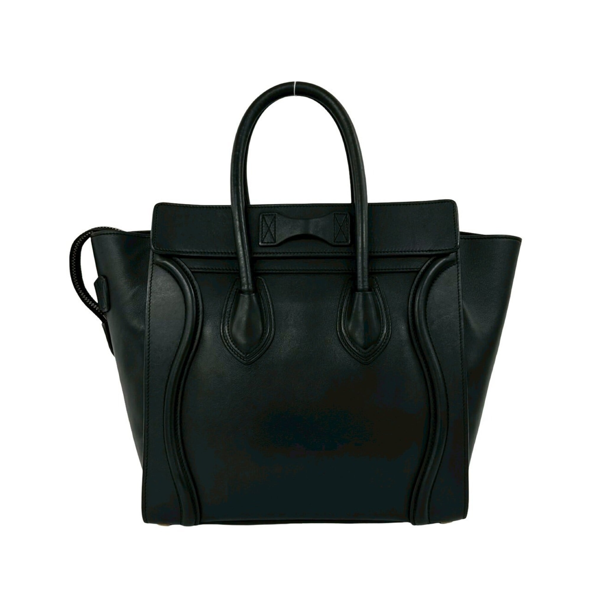 Celine Black Leather Handbag Tote Bag (Pre-Owned)