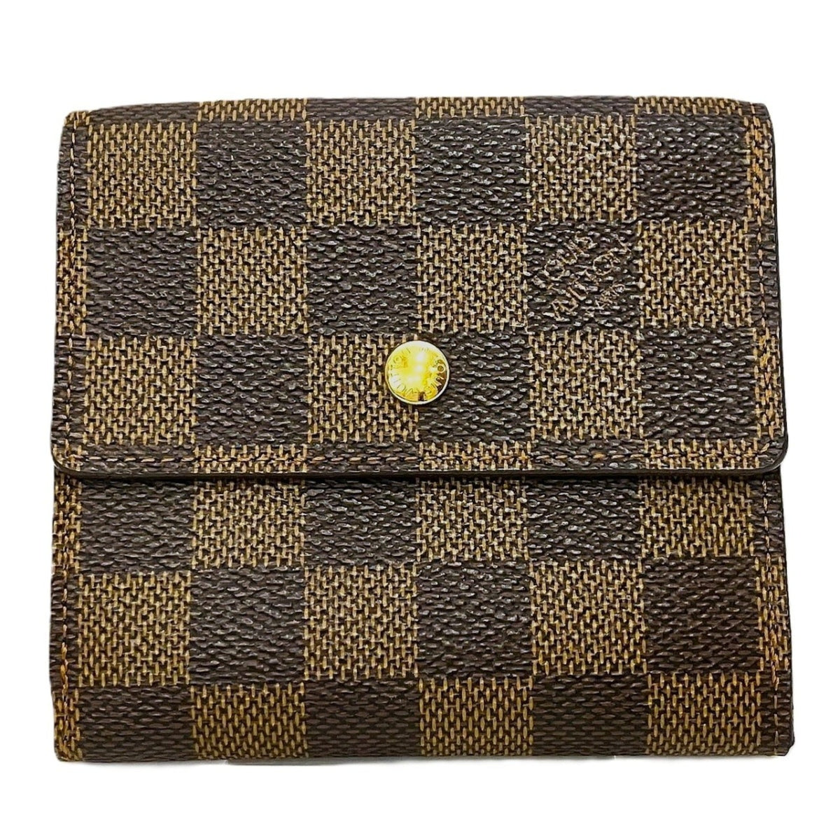 Louis Vuitton Brown Pvc Leather Wallet (Tri-Fold) (Pre-Owned)