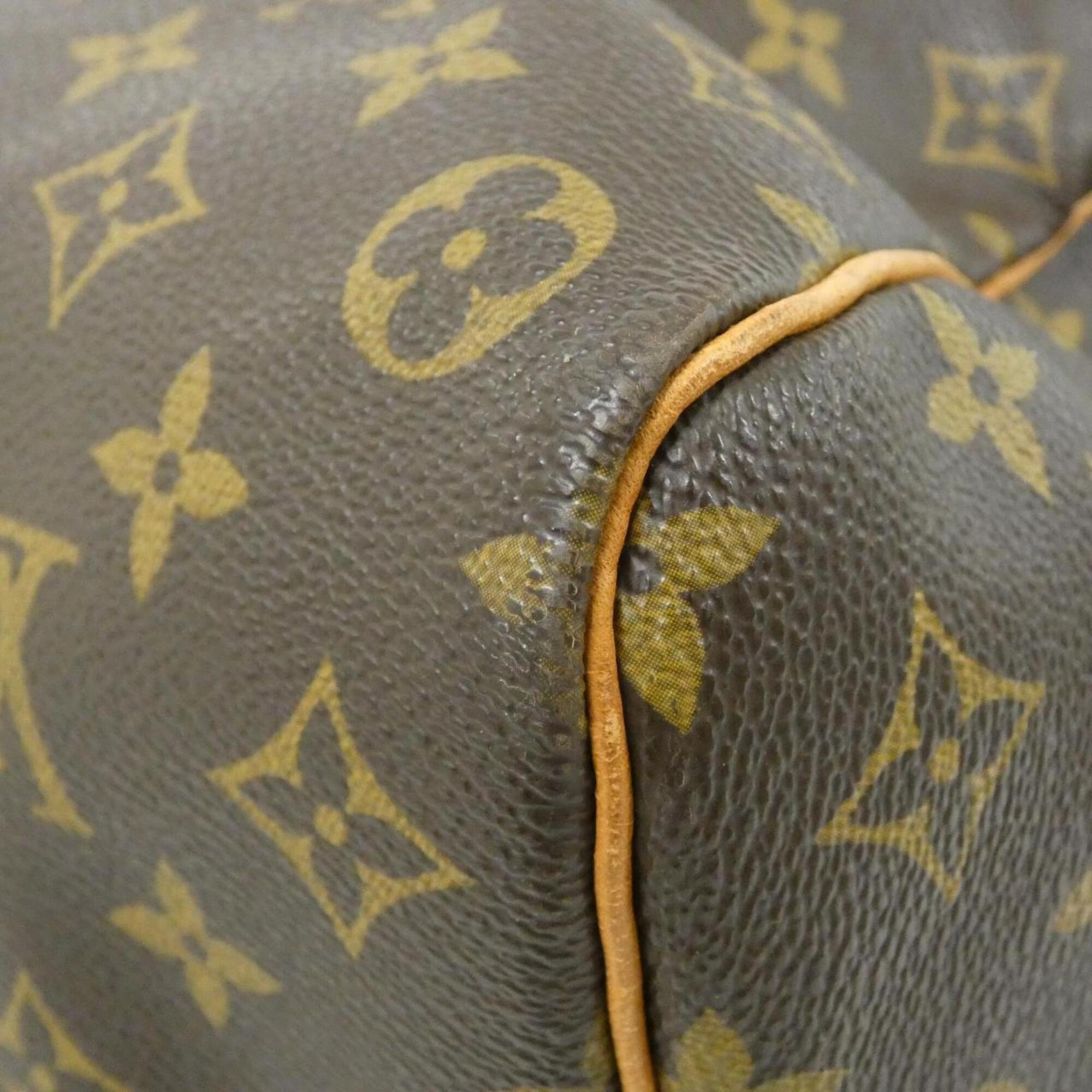 Louis Vuitton Monogram Marron Coated Canvas Boston Bag (Pre-Owned)